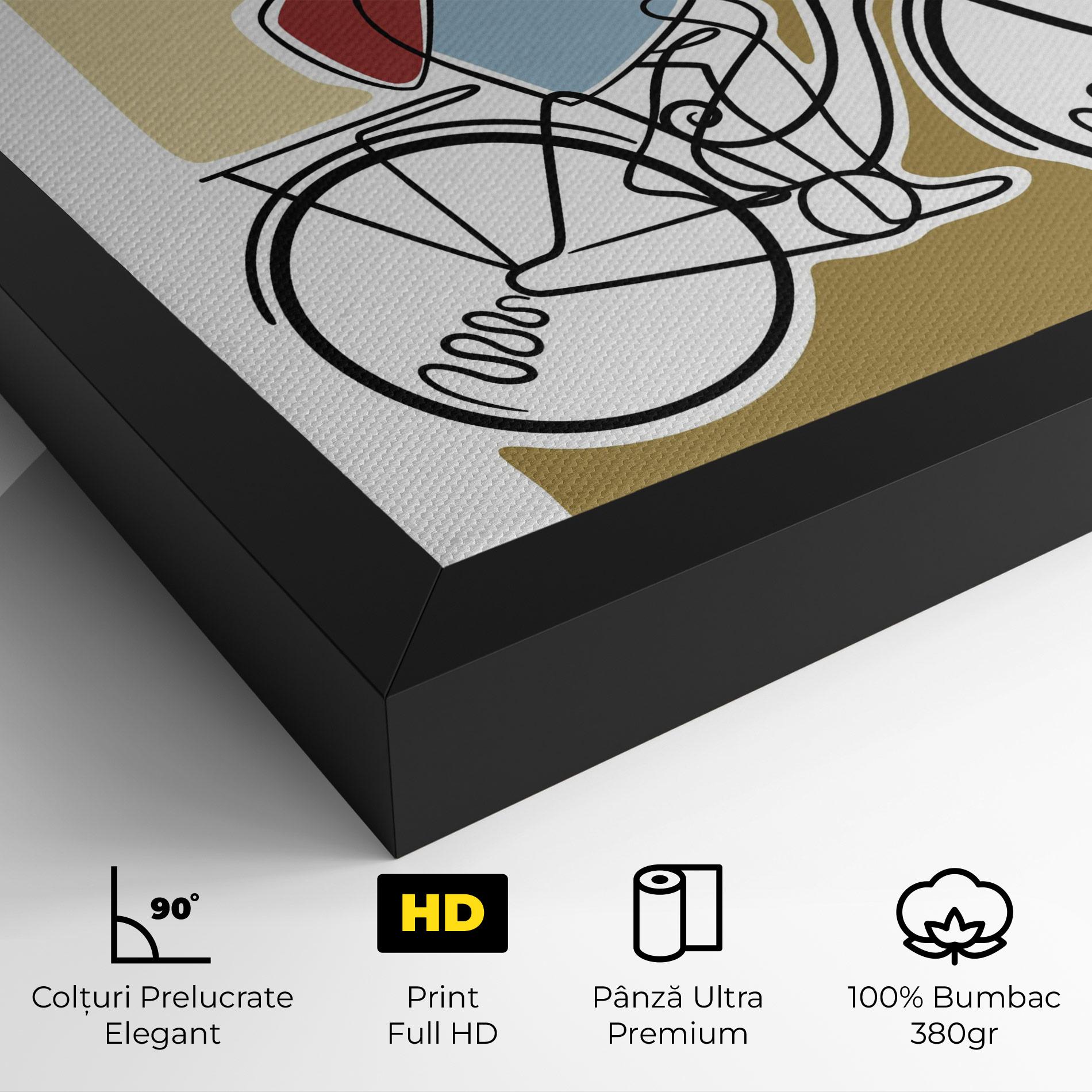 Tablou Canvas Dog On Bike mockup 4