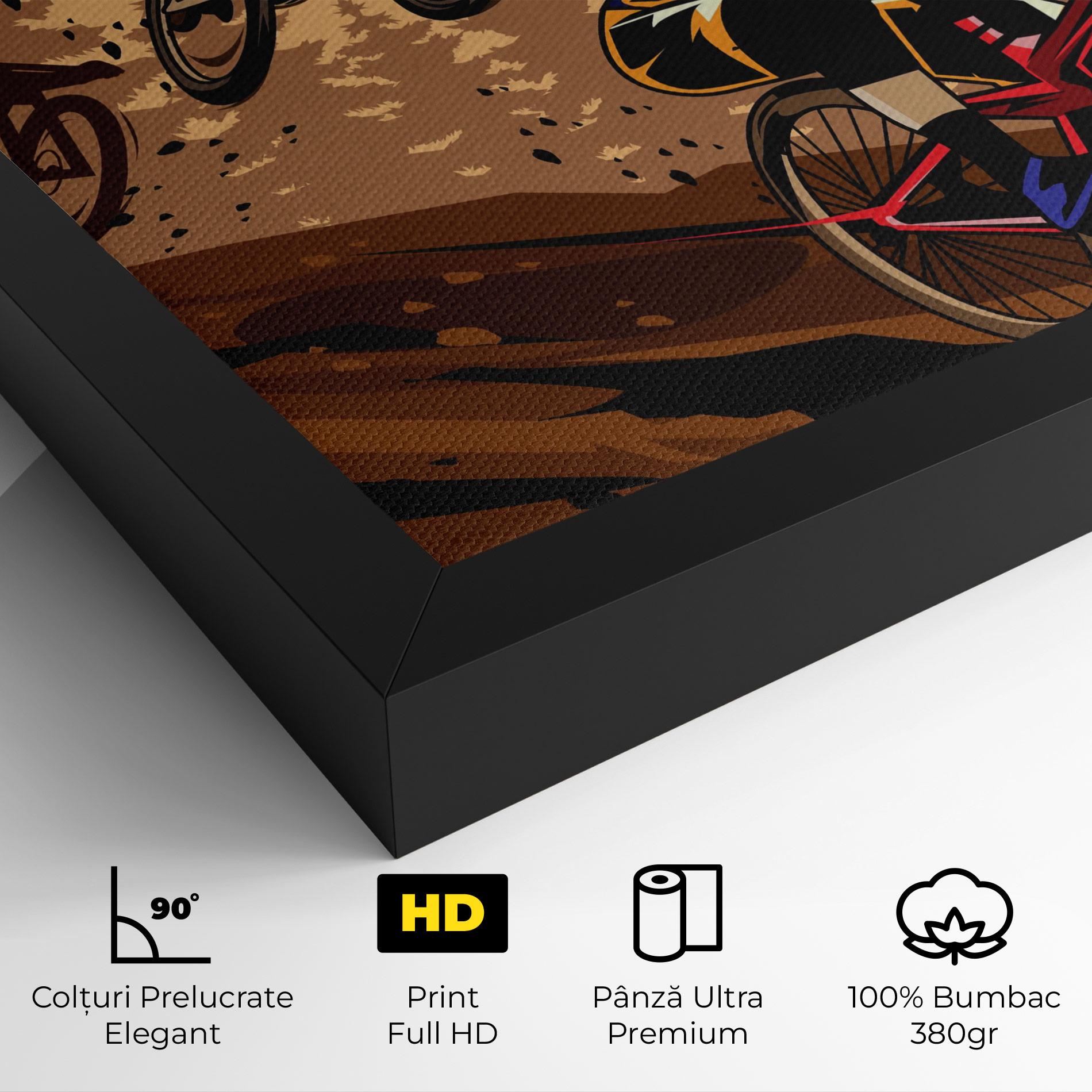 Tablou Canvas Downhill Bike mockup 4