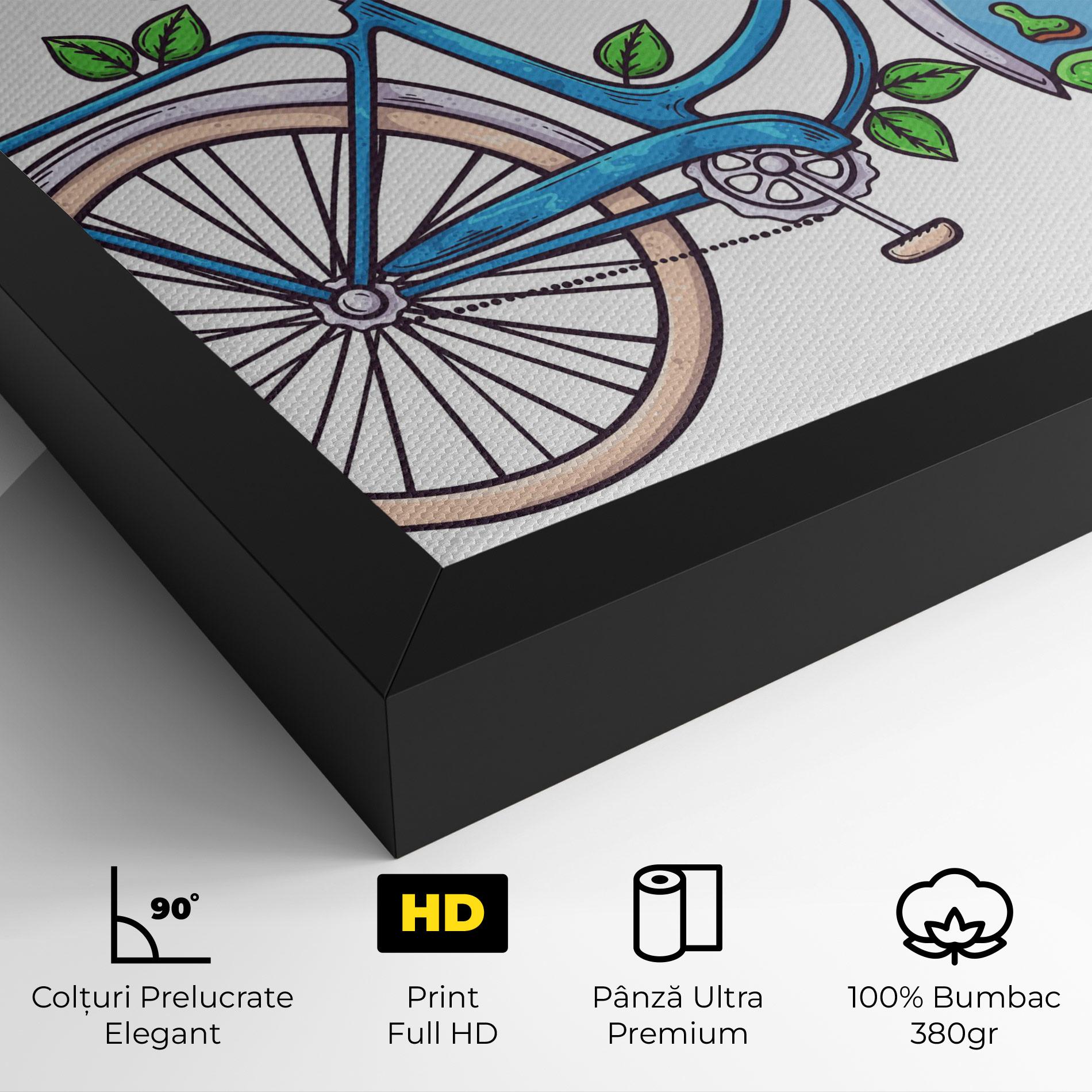 Tablou Canvas Free Day Bike mockup 4