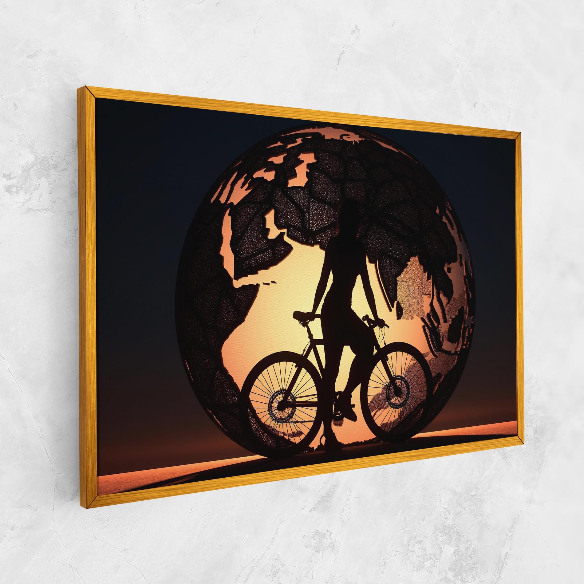 Tablou Canvas Globe Riding World mockup 1