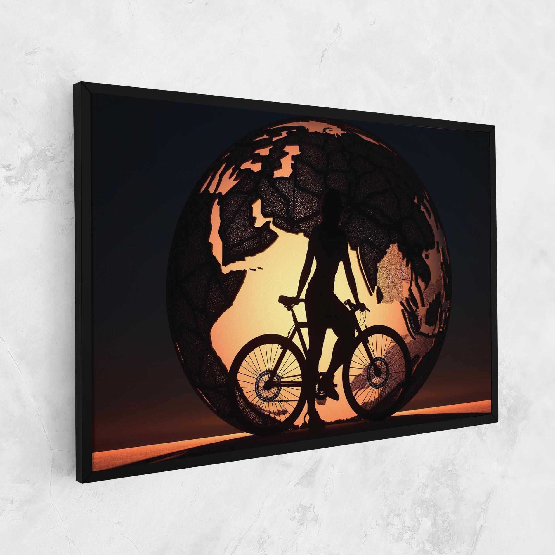 Tablou Canvas Globe Riding World mockup 1