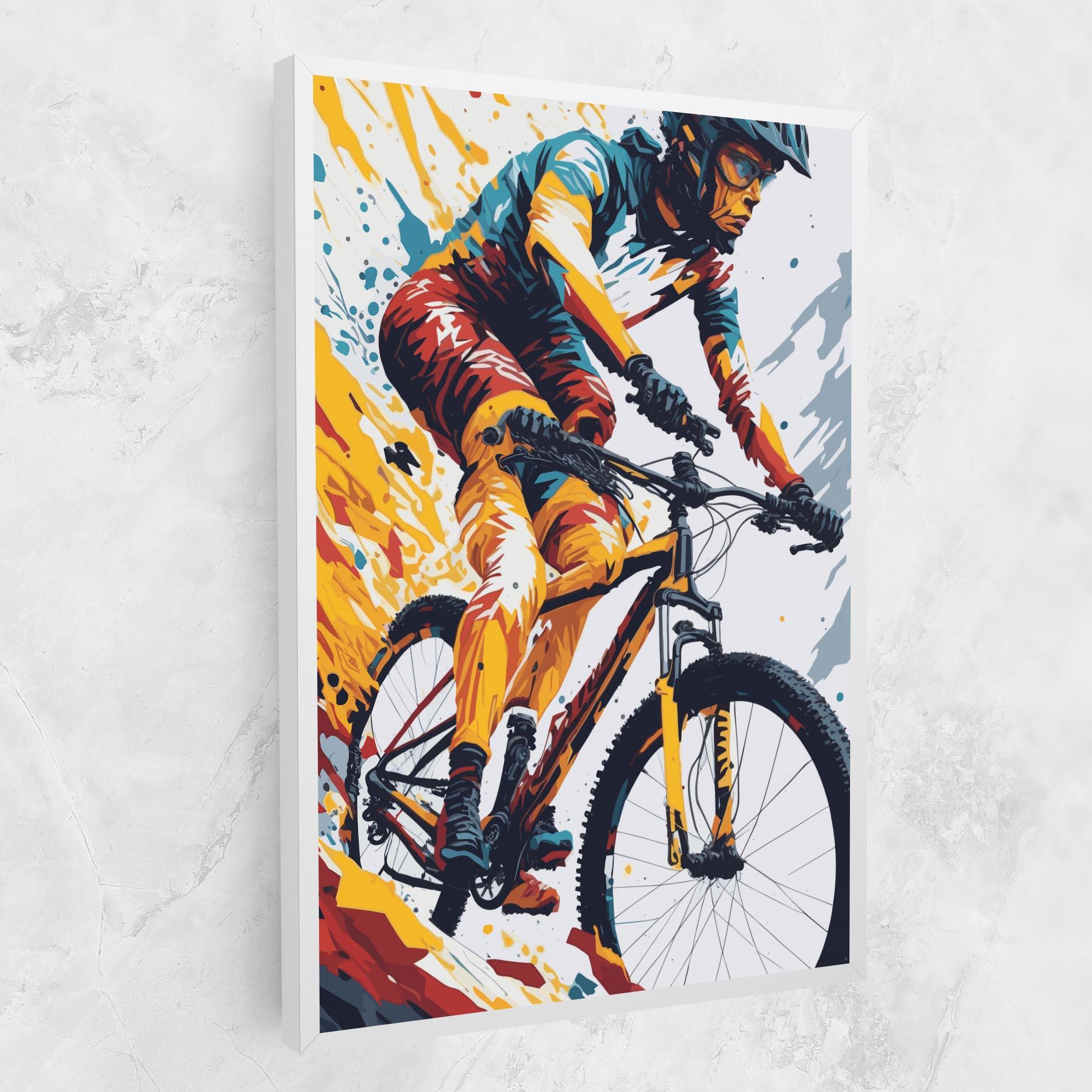 Tablou Canvas Yellow Bike Art mockup 1