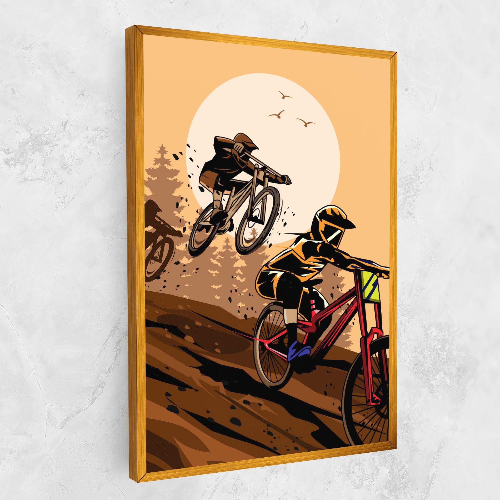 Tablou Canvas Downhill Bike mockup 1