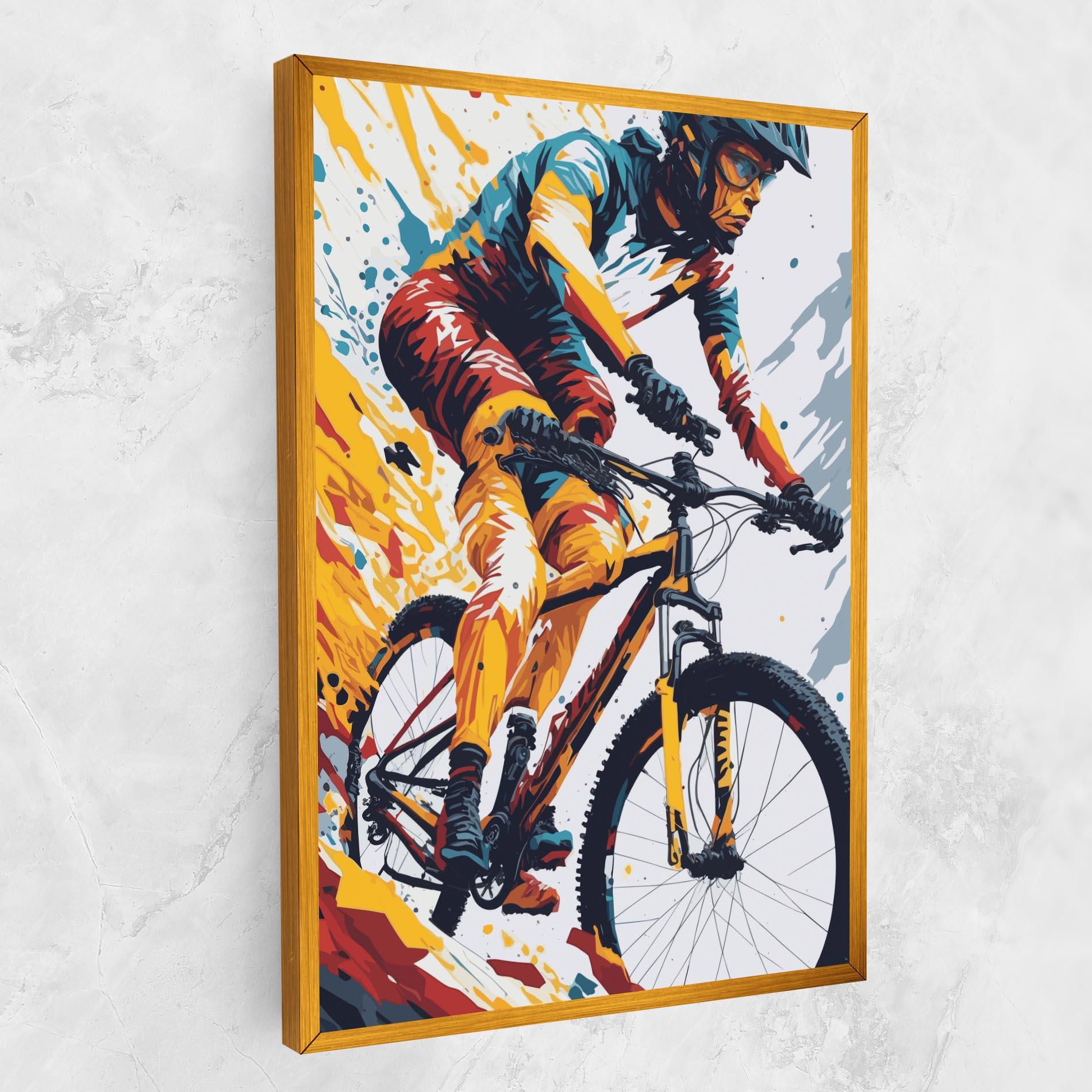 Tablou Canvas Yellow Bike Art mockup 1