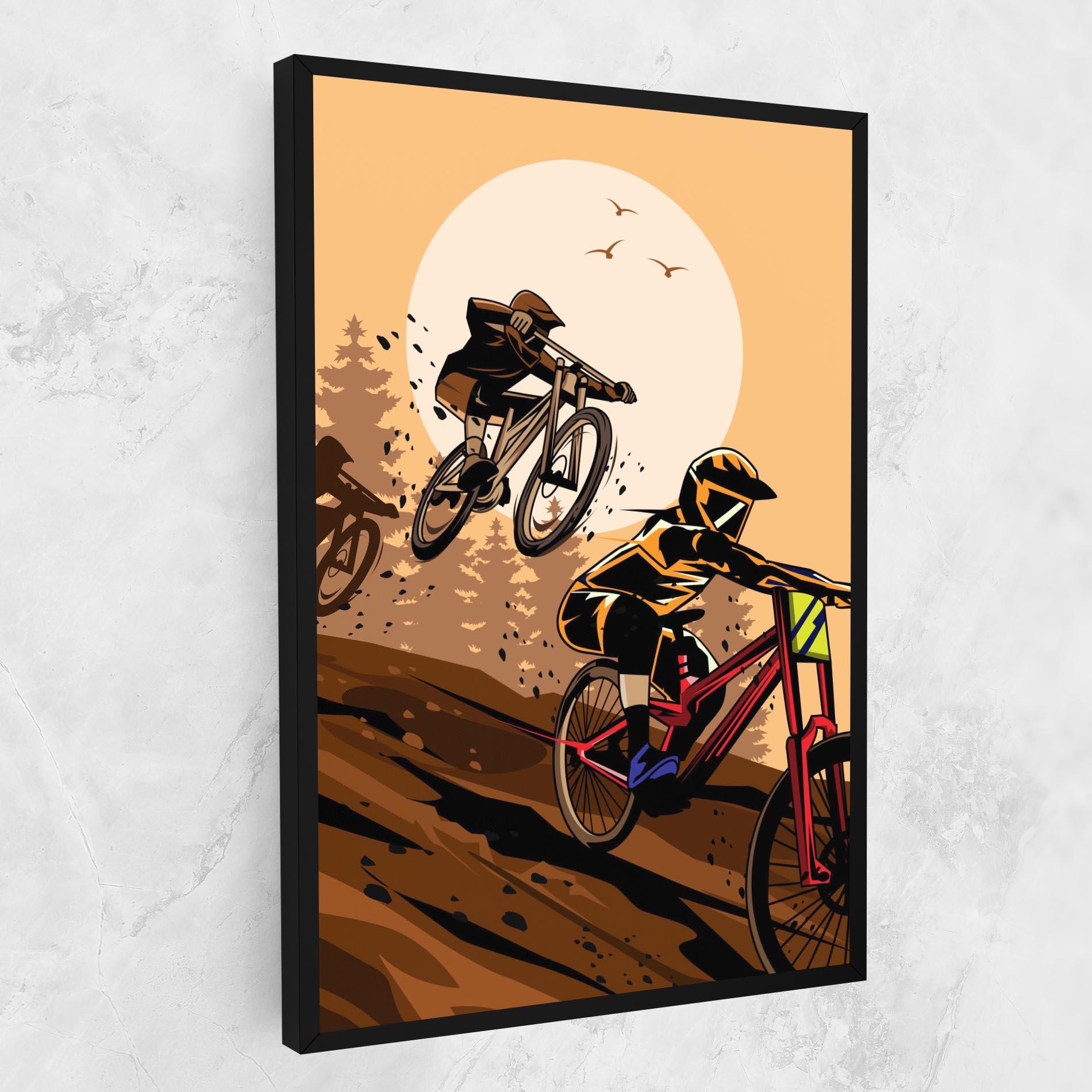 Tablou Canvas Downhill Bike mockup 1