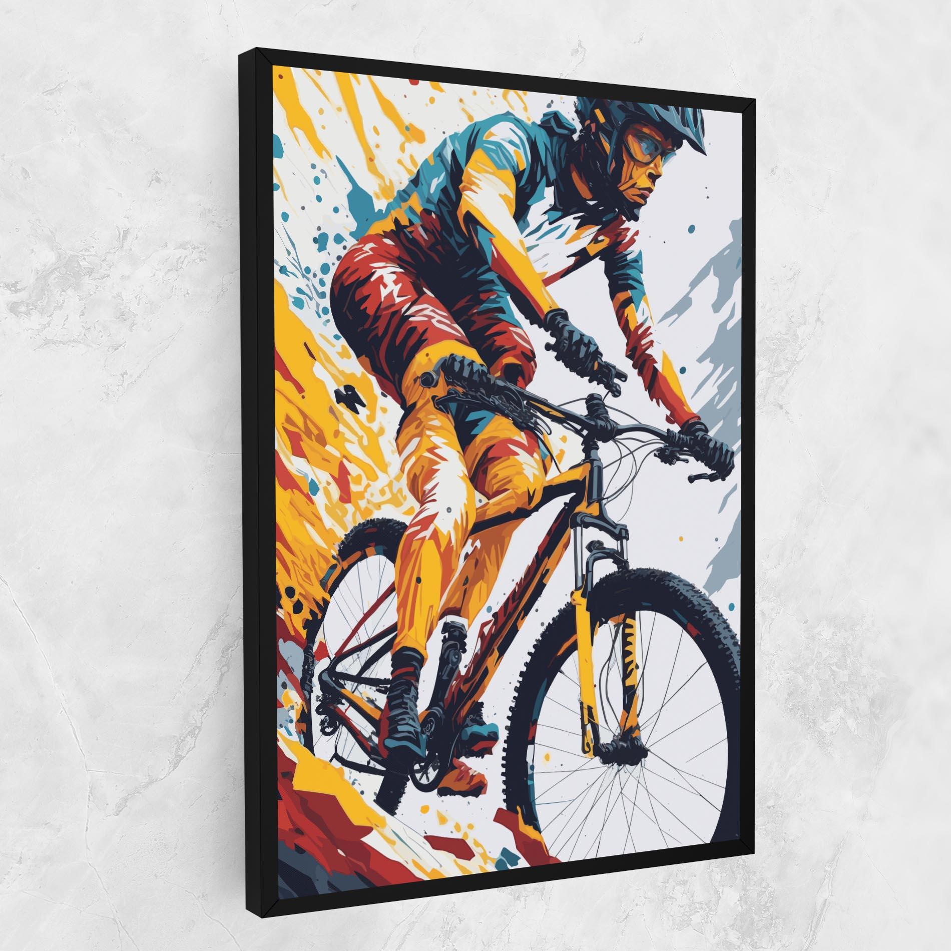 Tablou Canvas Yellow Bike Art mockup 1