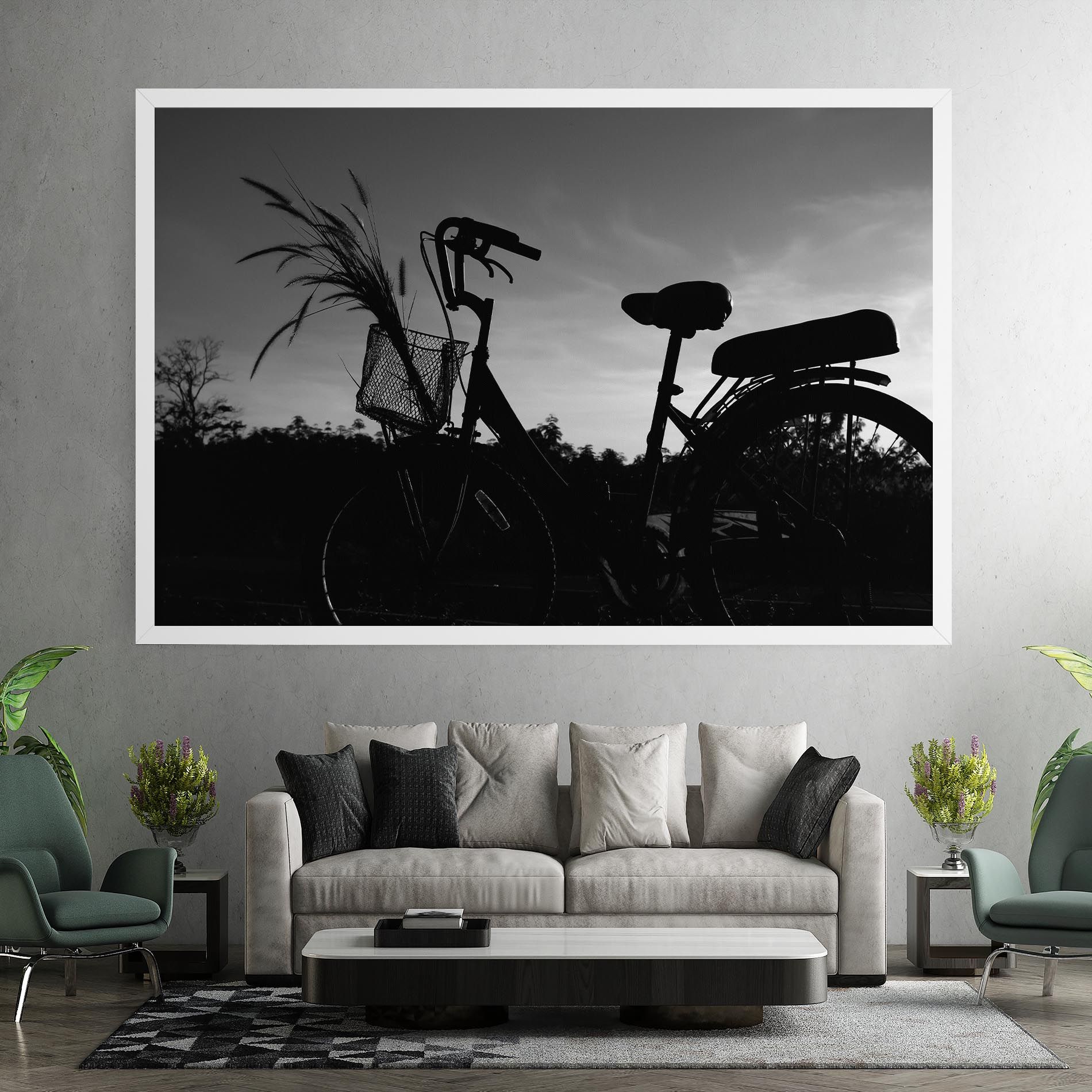 Black Bike Shilouette mockup 7