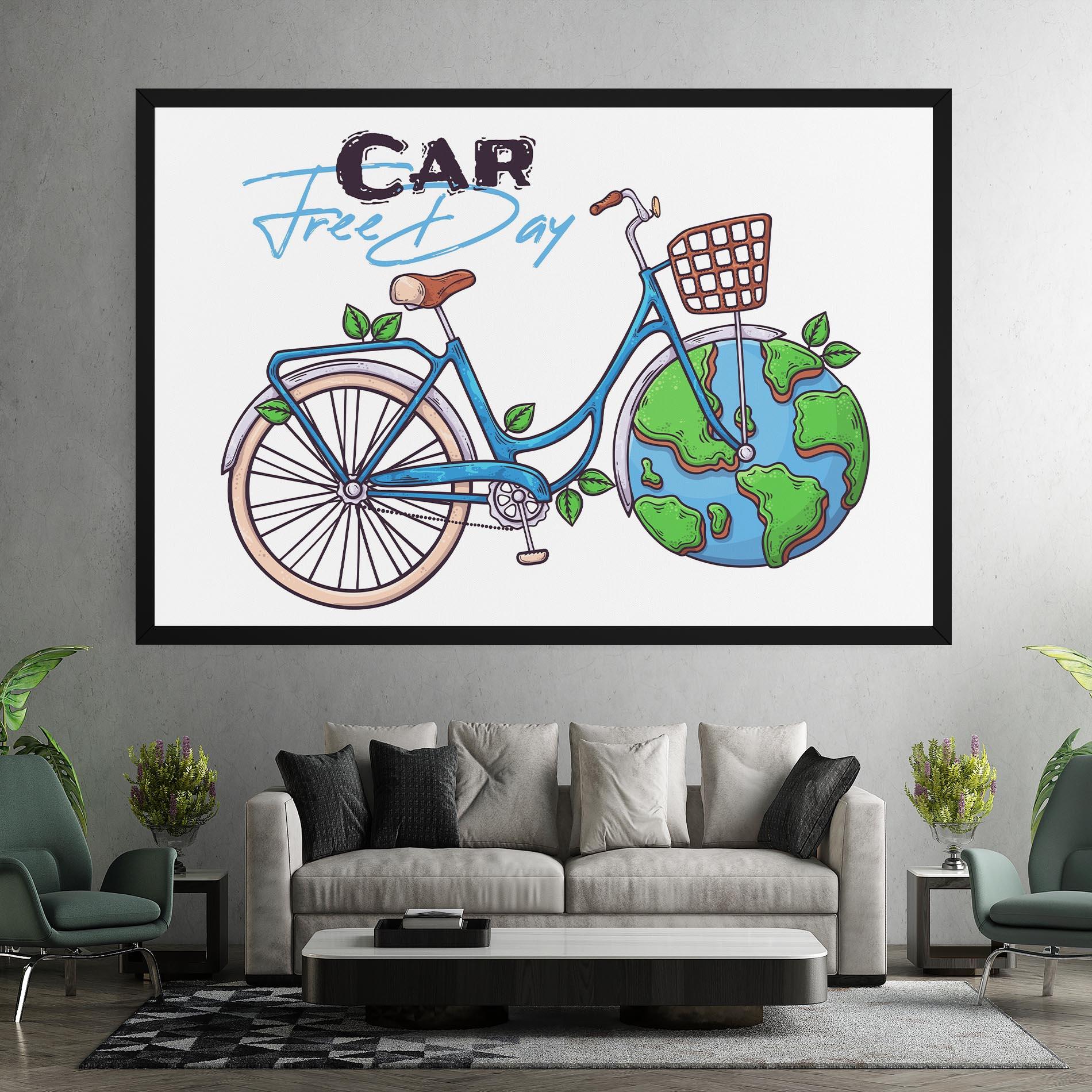 Tablou Canvas Free Day Bike mockup 7