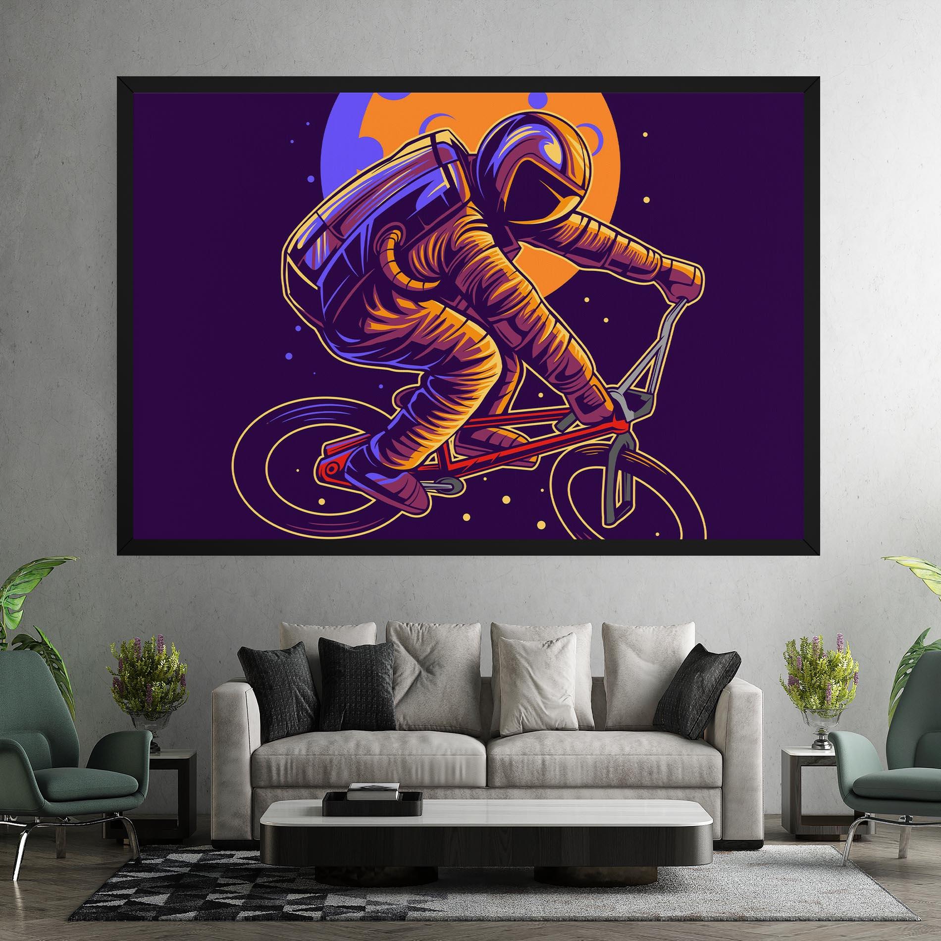 Tablou Canvas Moon Bike mockup 7