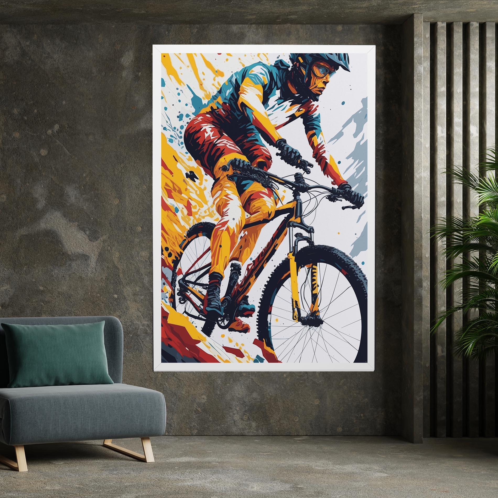 Tablou Canvas Yellow Bike Art mockup 7