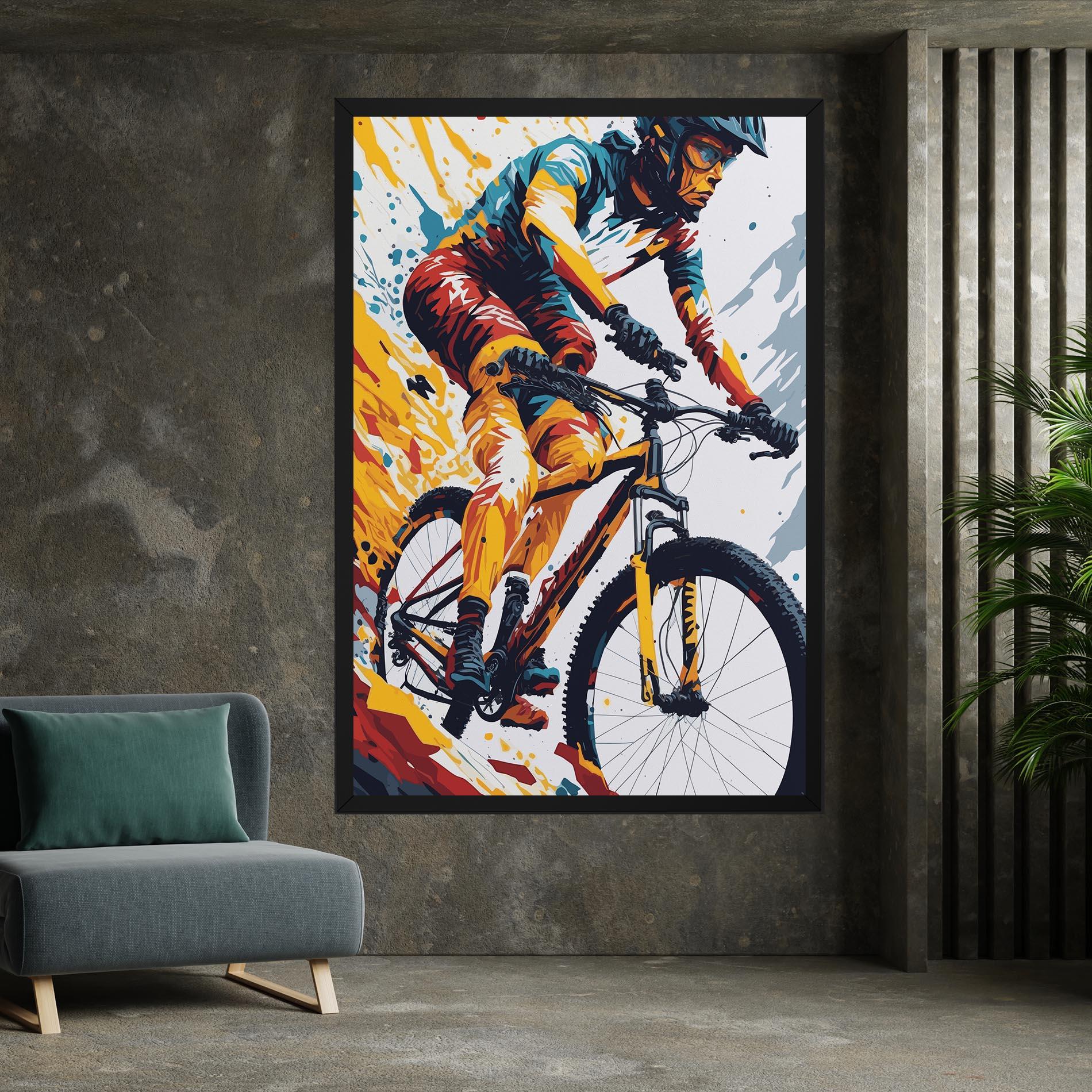 Tablou Canvas Yellow Bike Art mockup 7