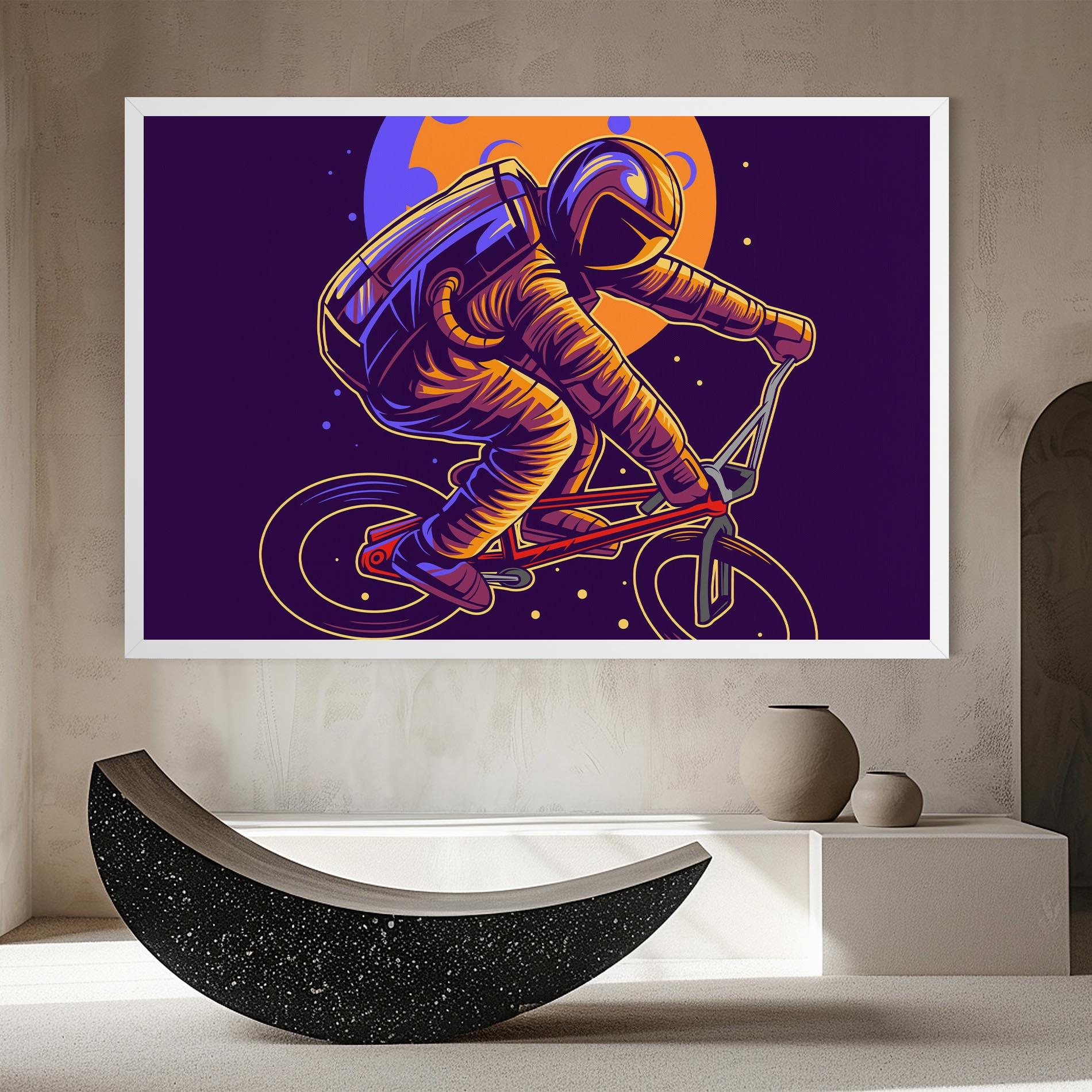 Tablou Canvas Moon Bike mockup 8