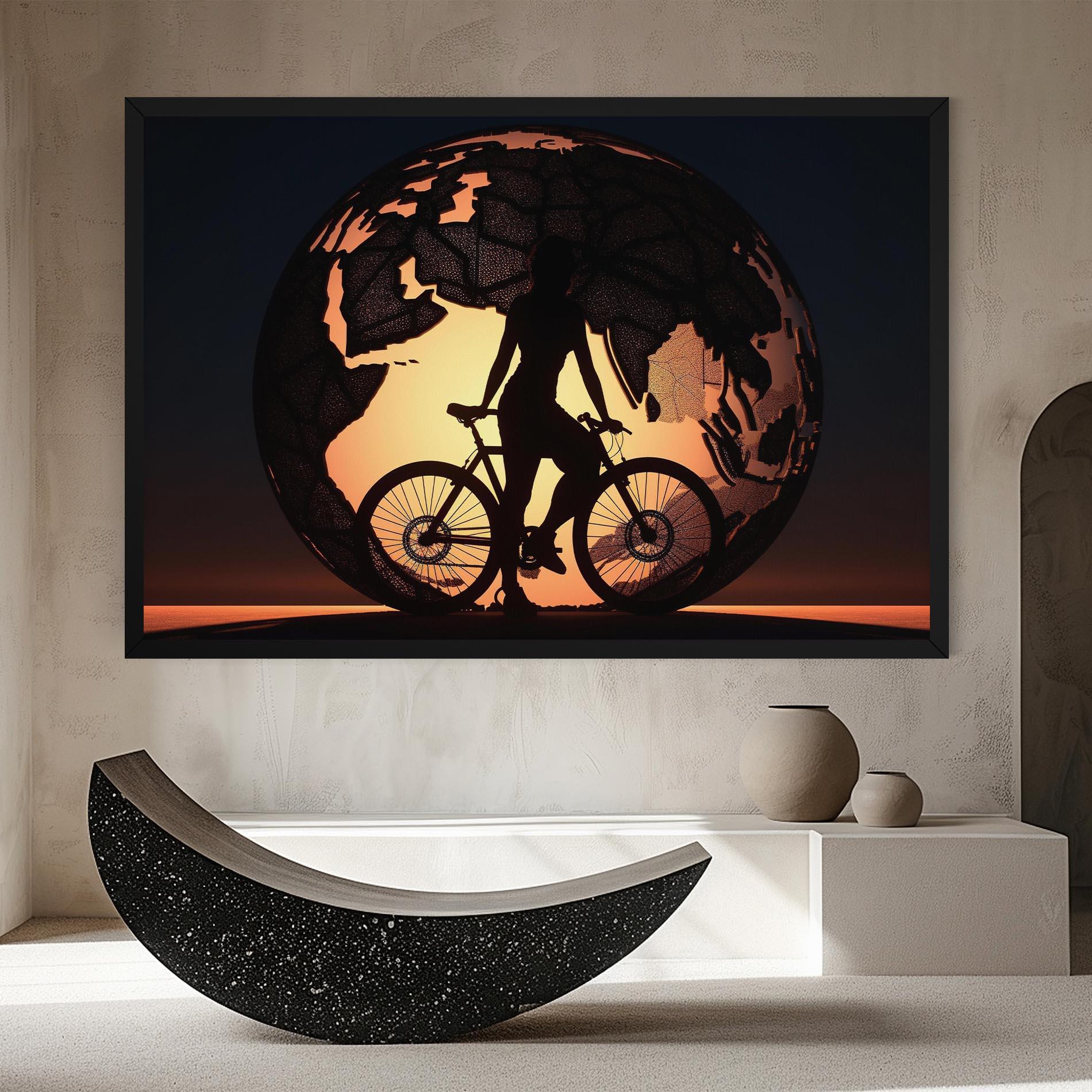 Tablou Canvas Globe Riding World mockup 8