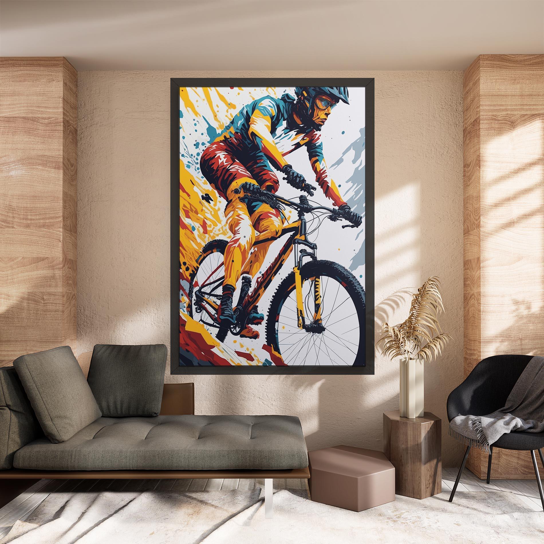 Tablou Canvas Yellow Bike Art mockup 8