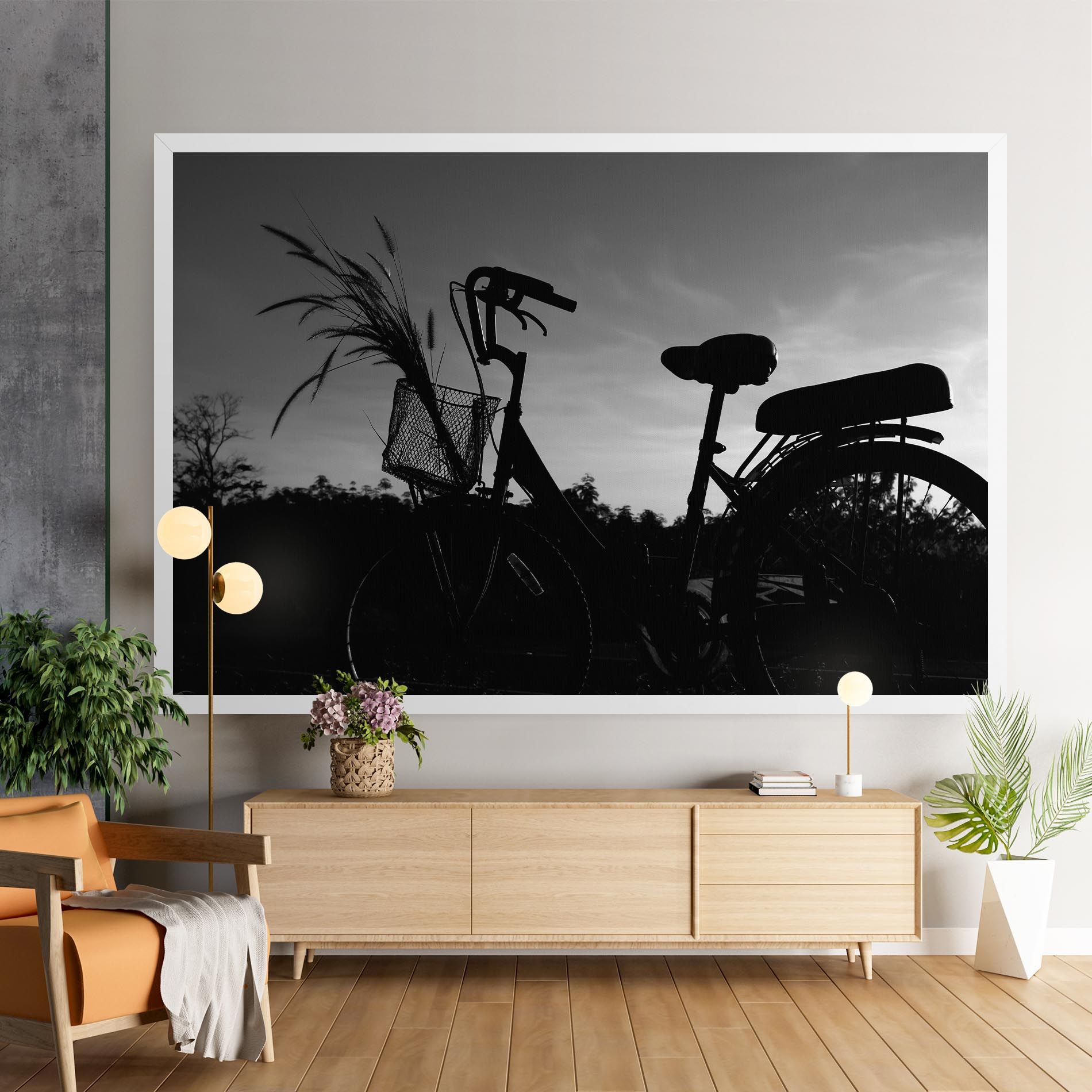 Black Bike Shilouette mockup 9