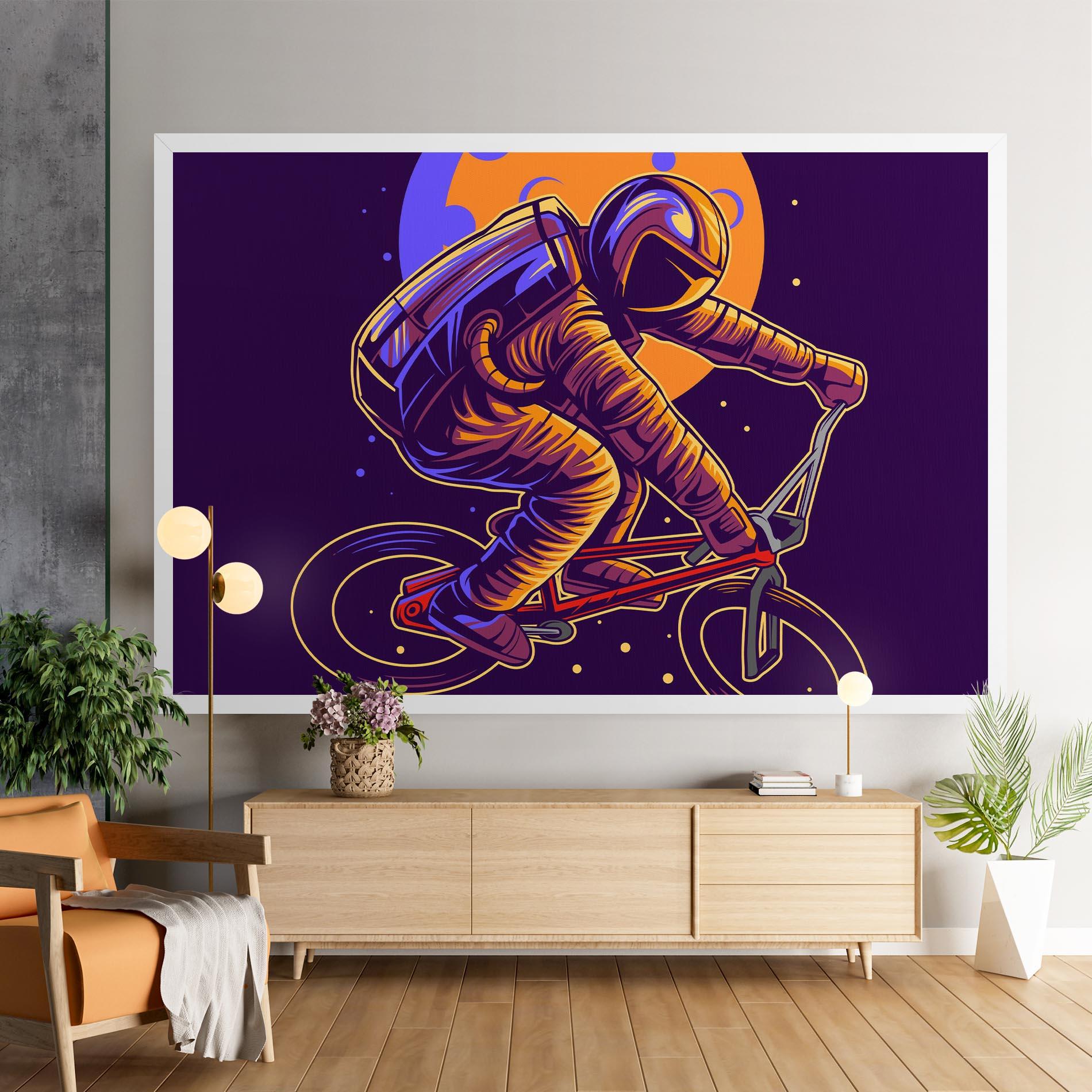 Tablou Canvas Moon Bike mockup 9