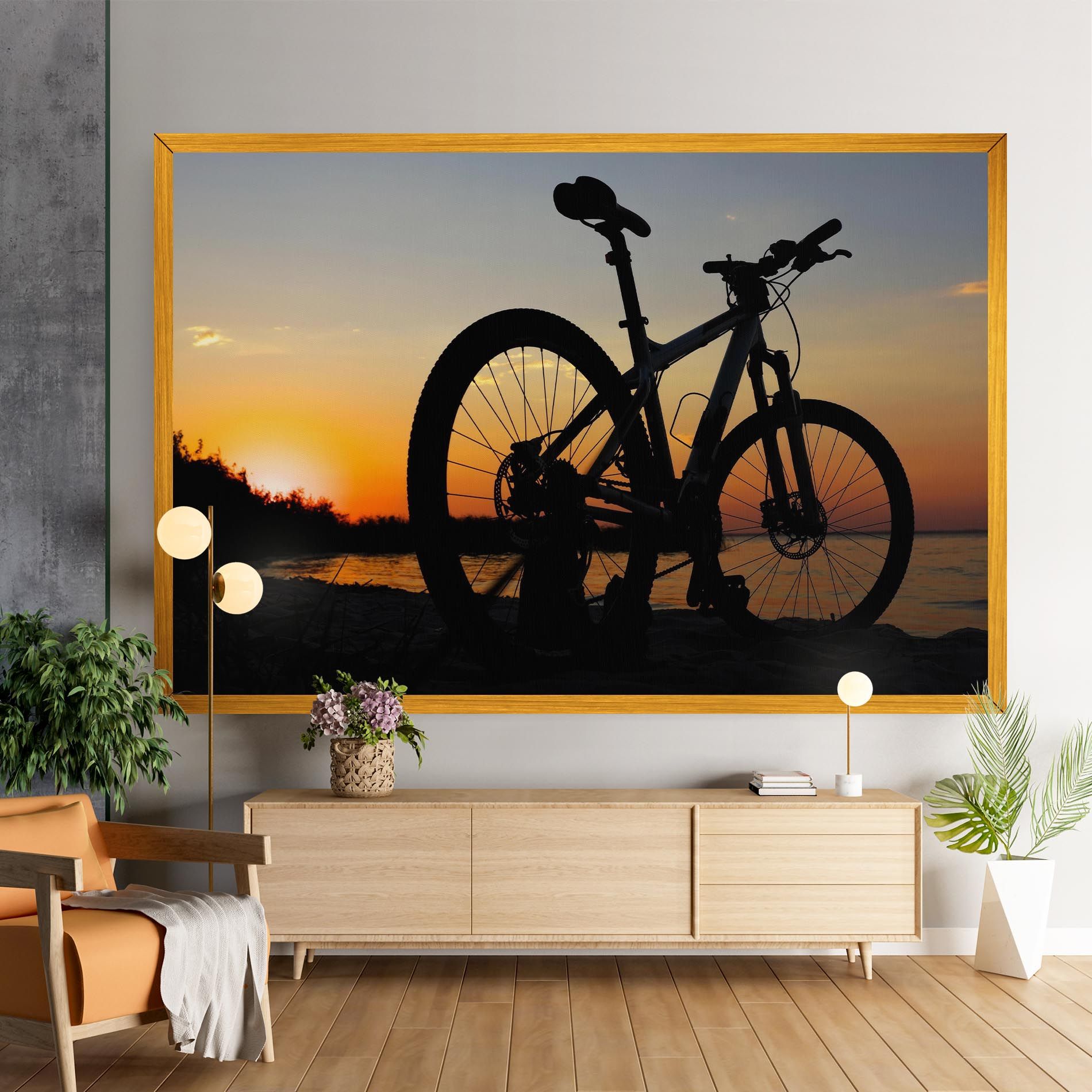 Beach Bike Silhouette mockup 9