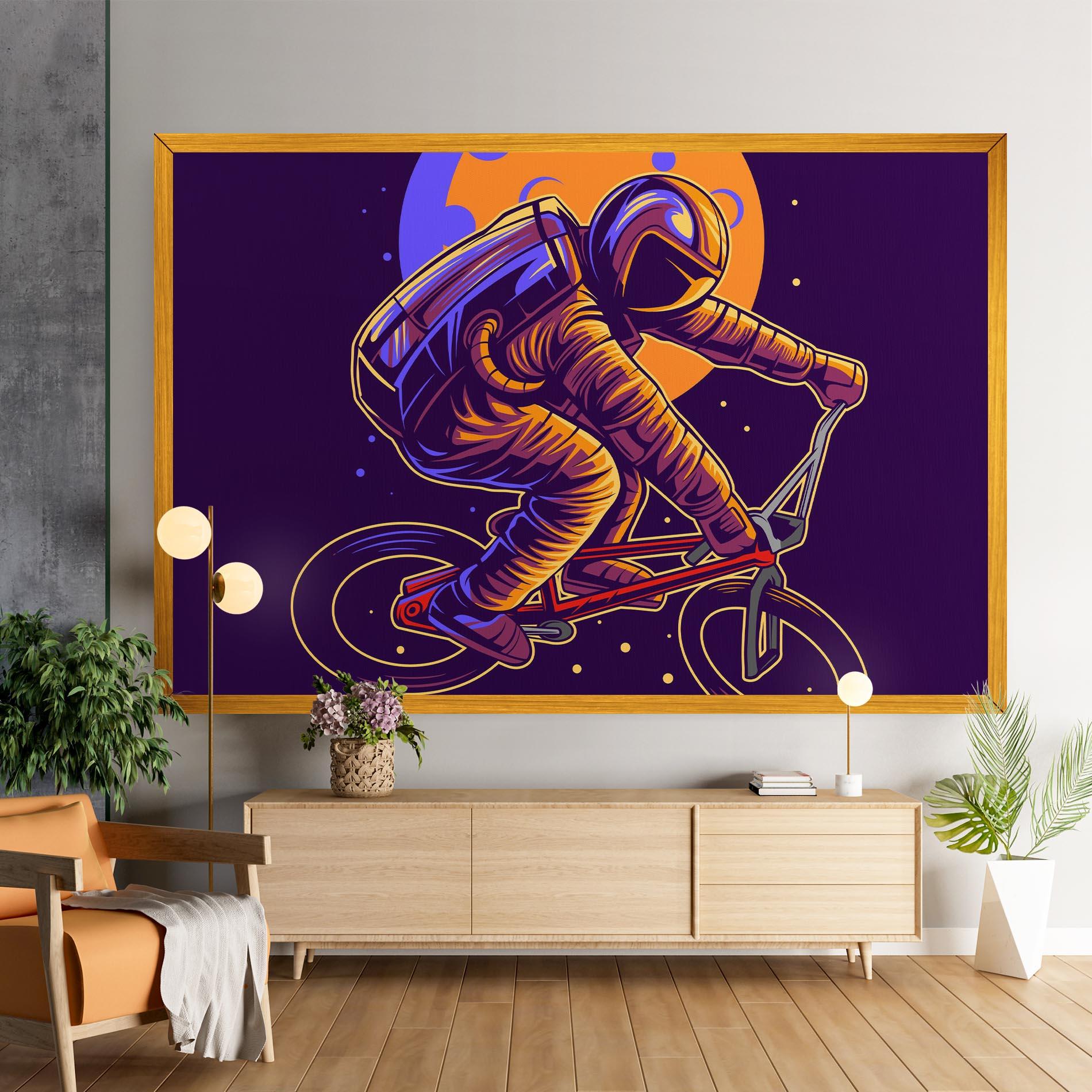 Tablou Canvas Moon Bike mockup 9