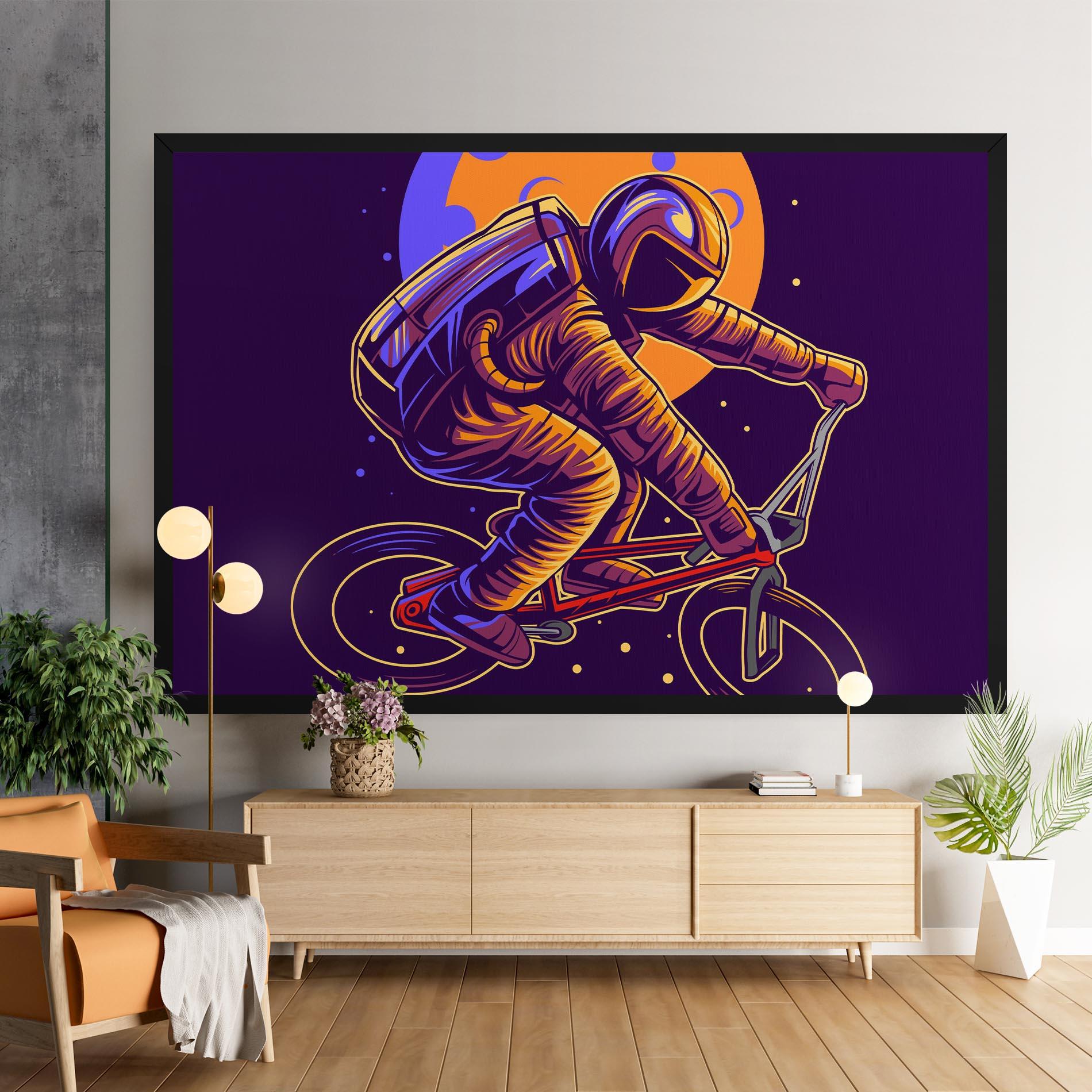 Tablou Canvas Moon Bike mockup 9