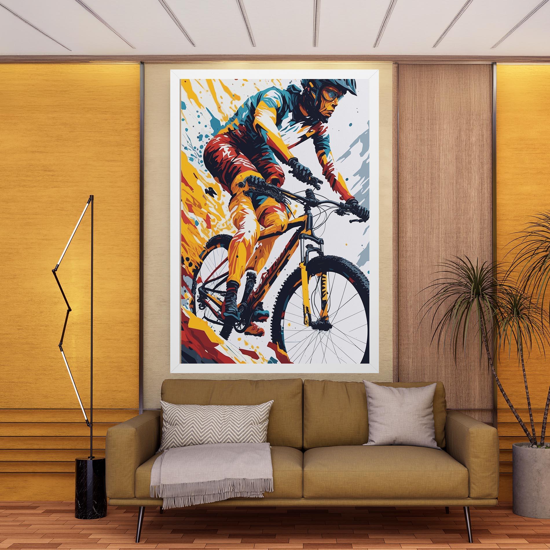 Tablou Canvas Yellow Bike Art mockup 9