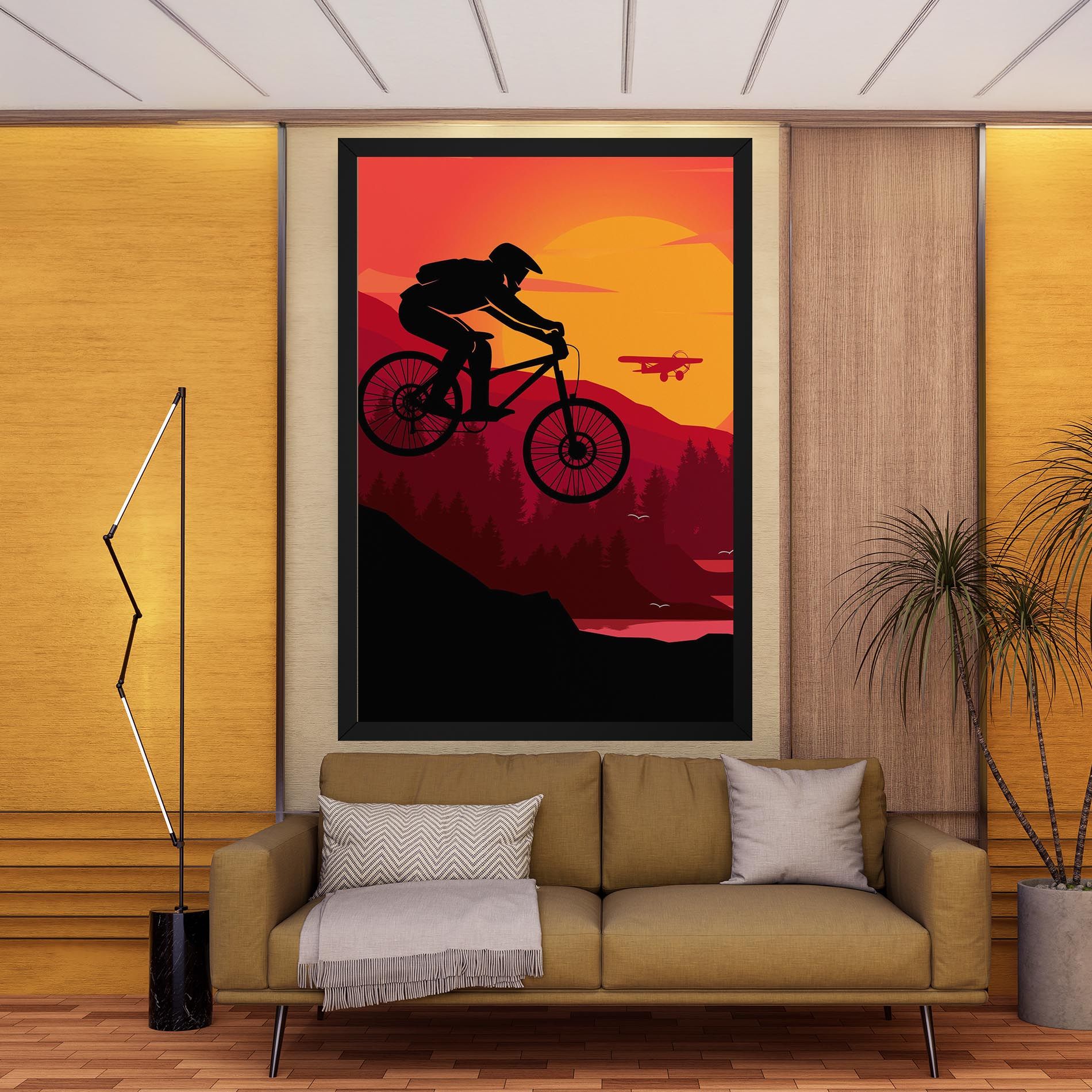 Mountain Bike Sunset mockup 9