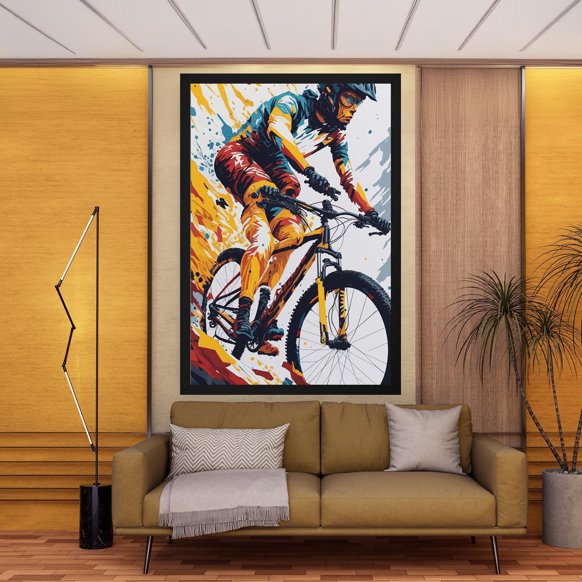Tablou Canvas Yellow Bike Art mockup 9