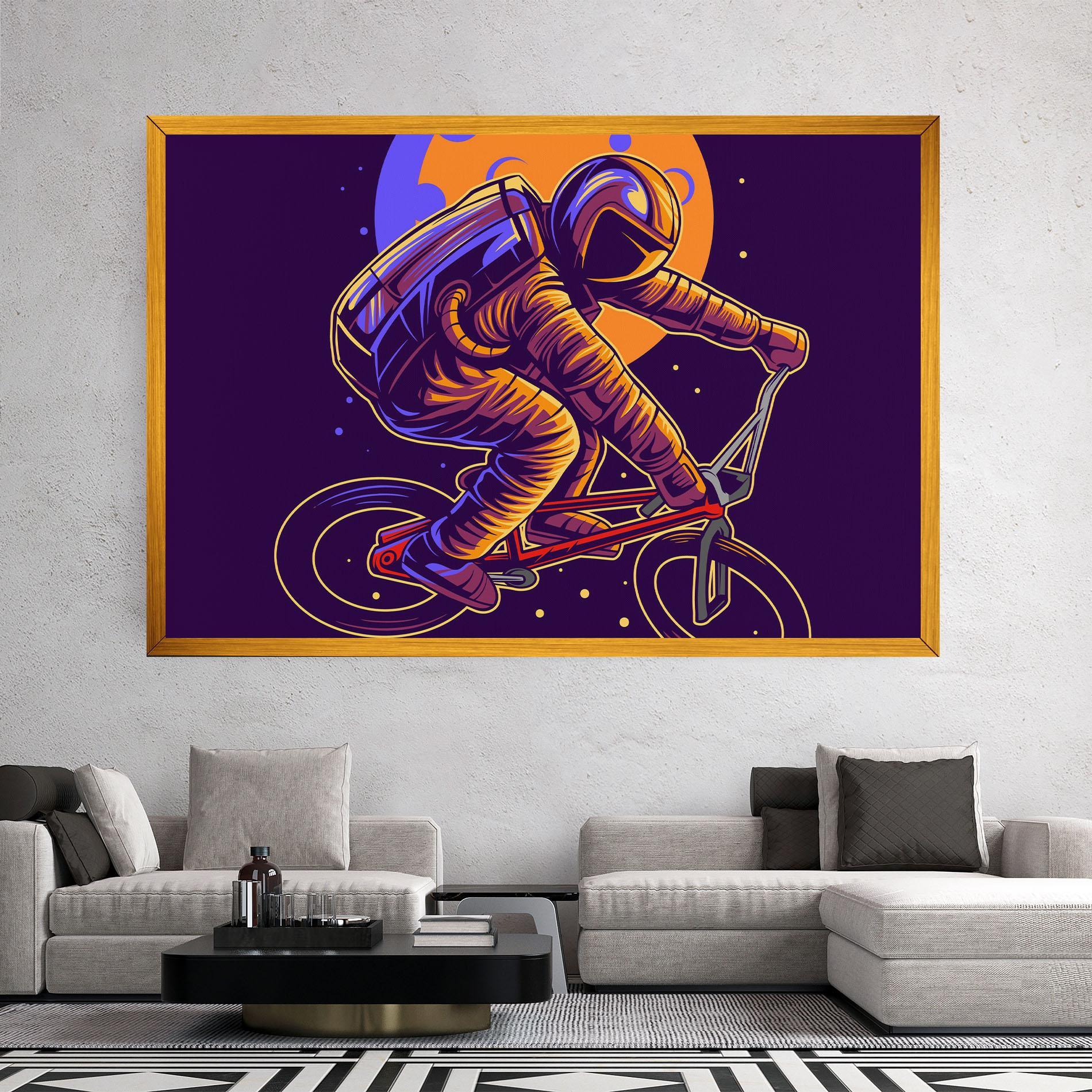 Tablou Canvas Moon Bike mockup 2