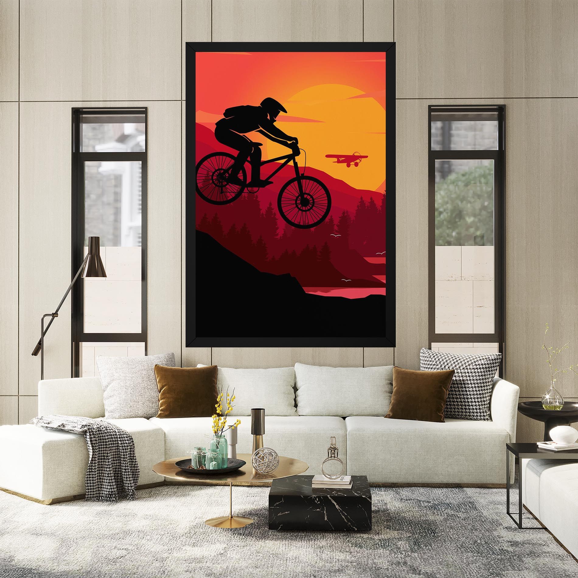 Mountain Bike Sunset mockup 2