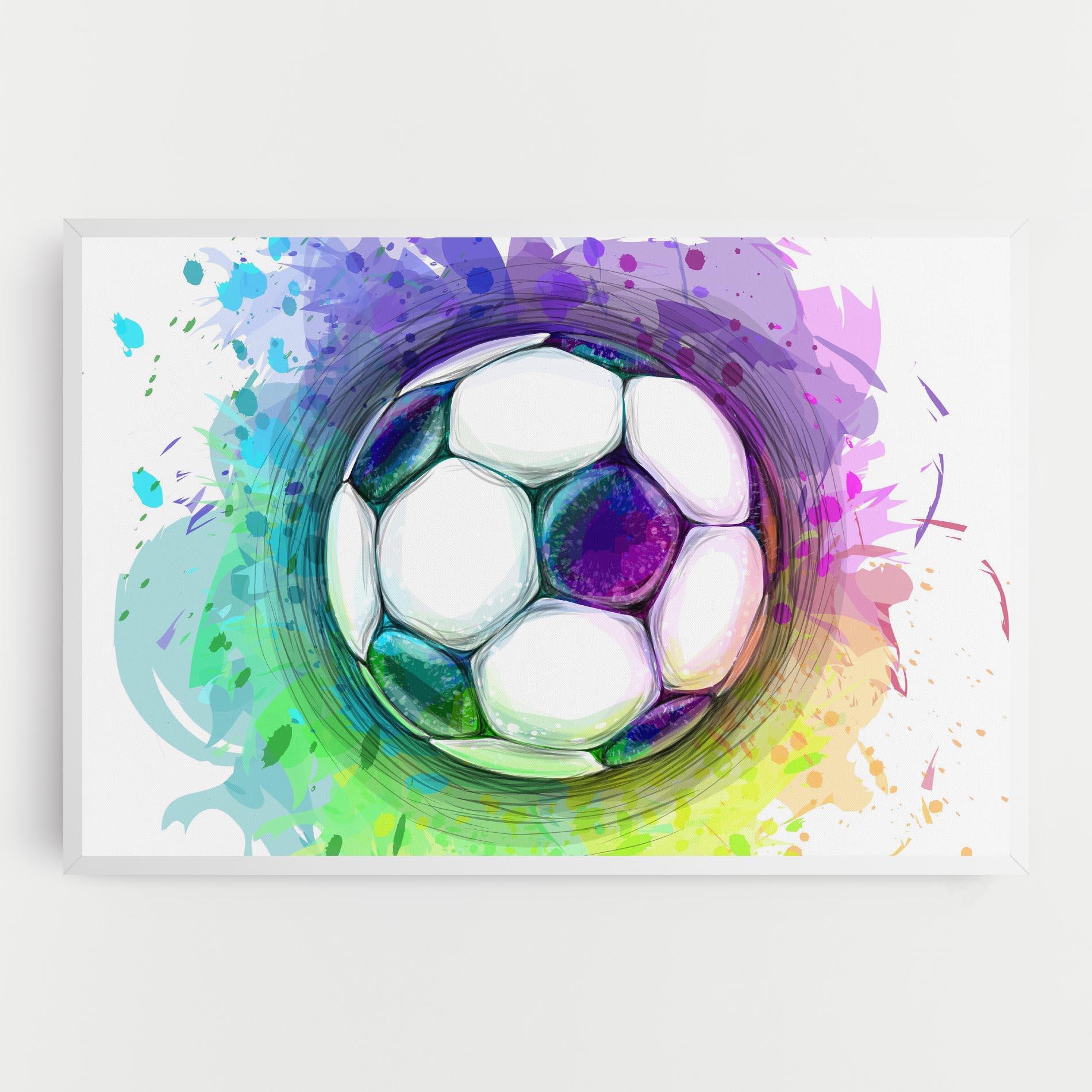 Tablou Canvas Colorful Football mockup 0