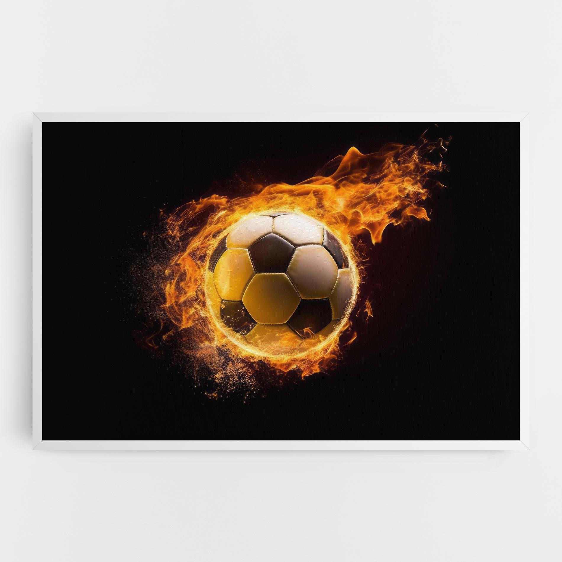 Tablou Canvas Fire Football mockup 0