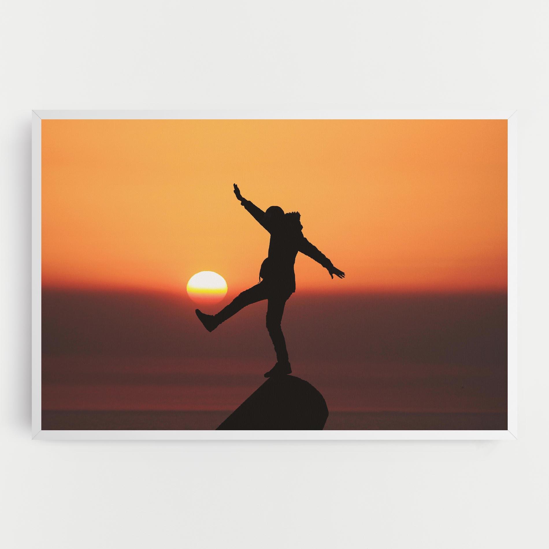 Tablou Canvas Football With The Sun mockup 0