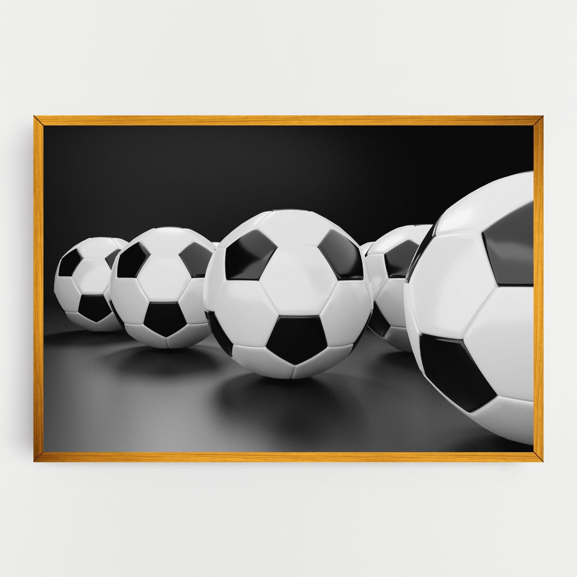 Black White Football mockup 0