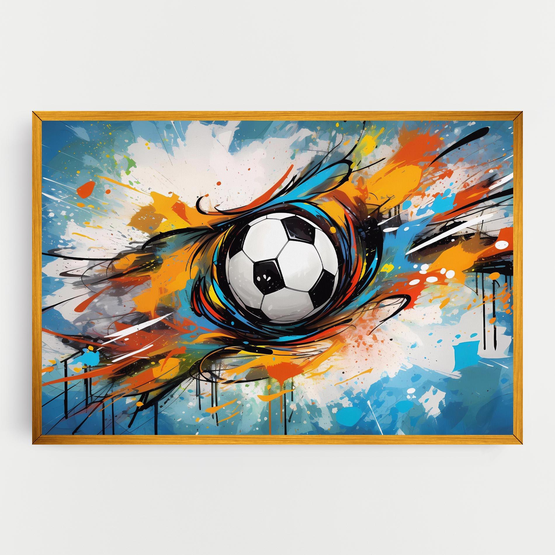 Tablou Canvas Football Flight Graffiti mockup 0
