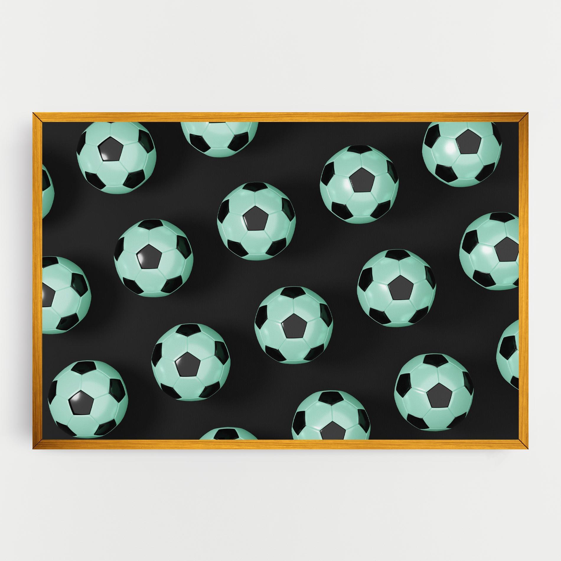 Tablou Canvas Green Light Football mockup 0