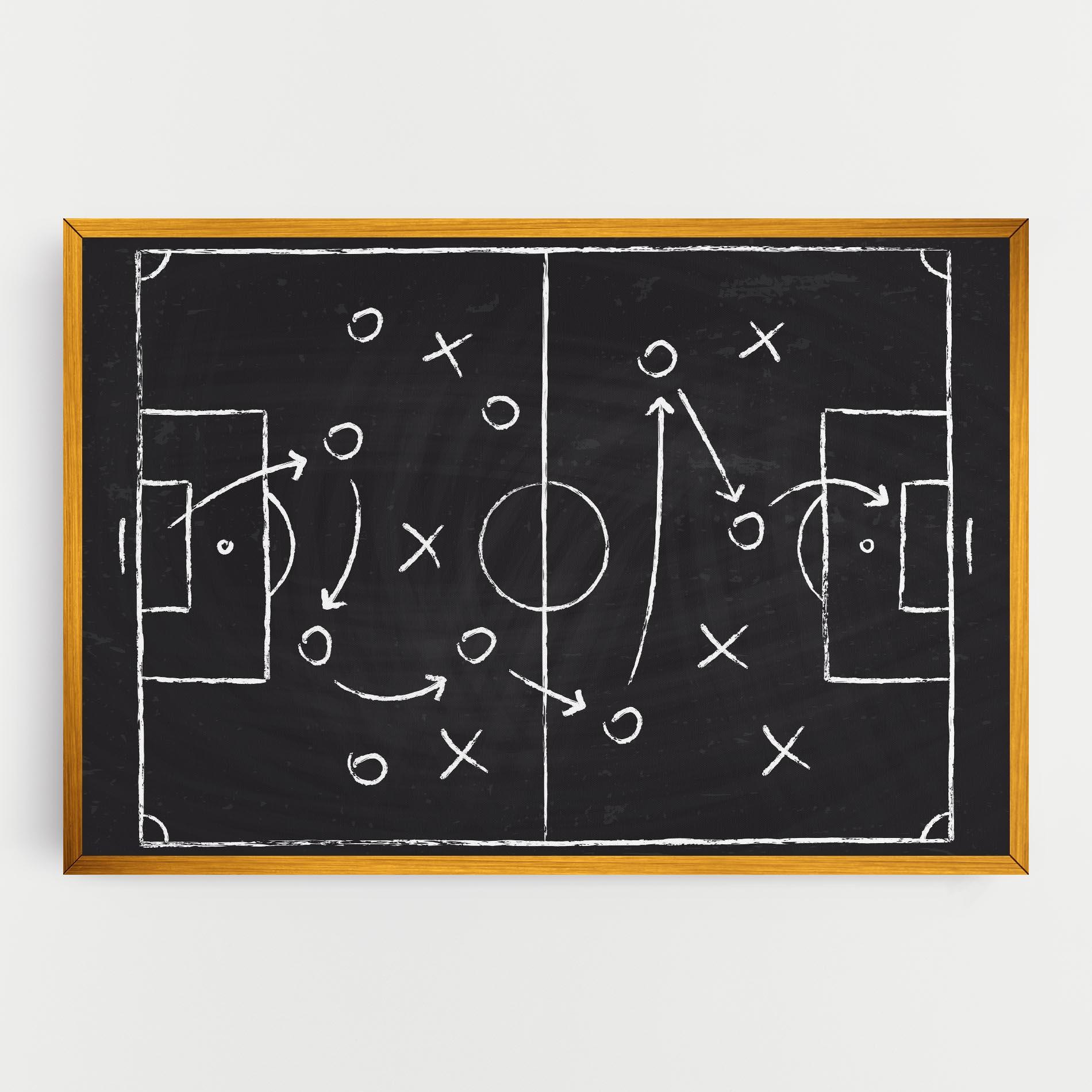 Tablou Canvas Grey Board Football mockup 0