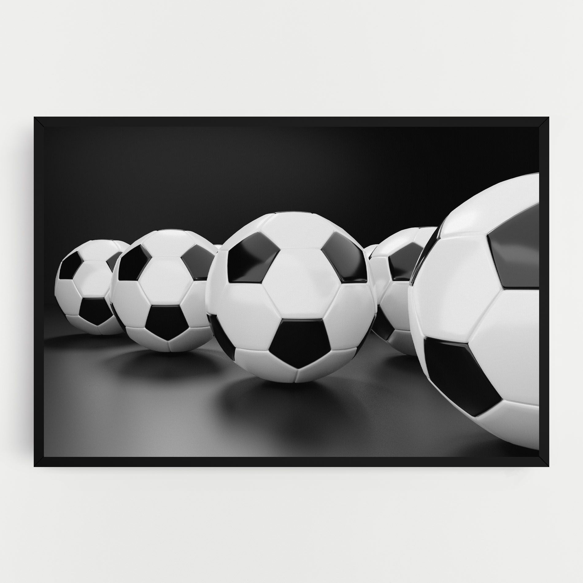 Black White Football mockup 0