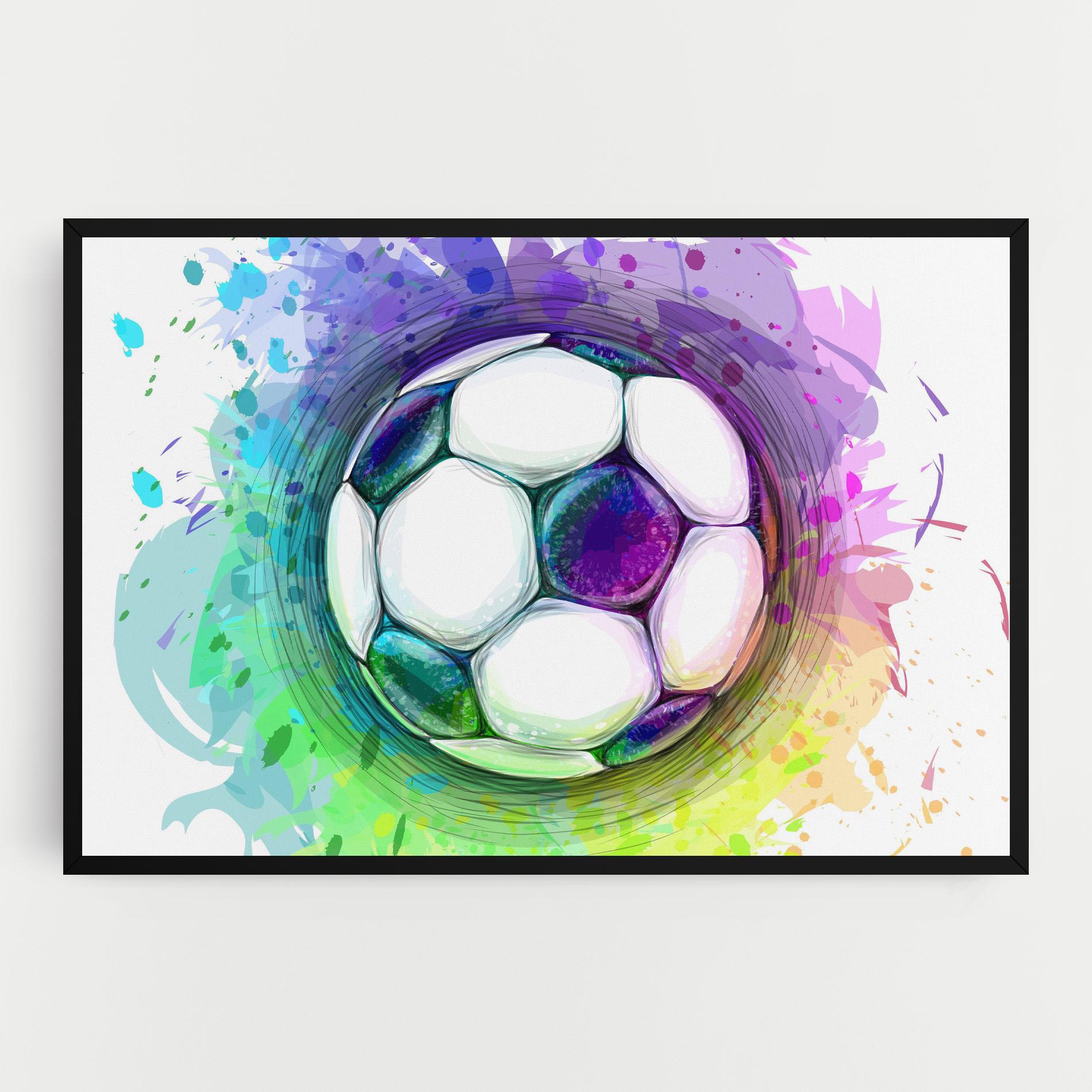 Tablou Canvas Colorful Football mockup 0