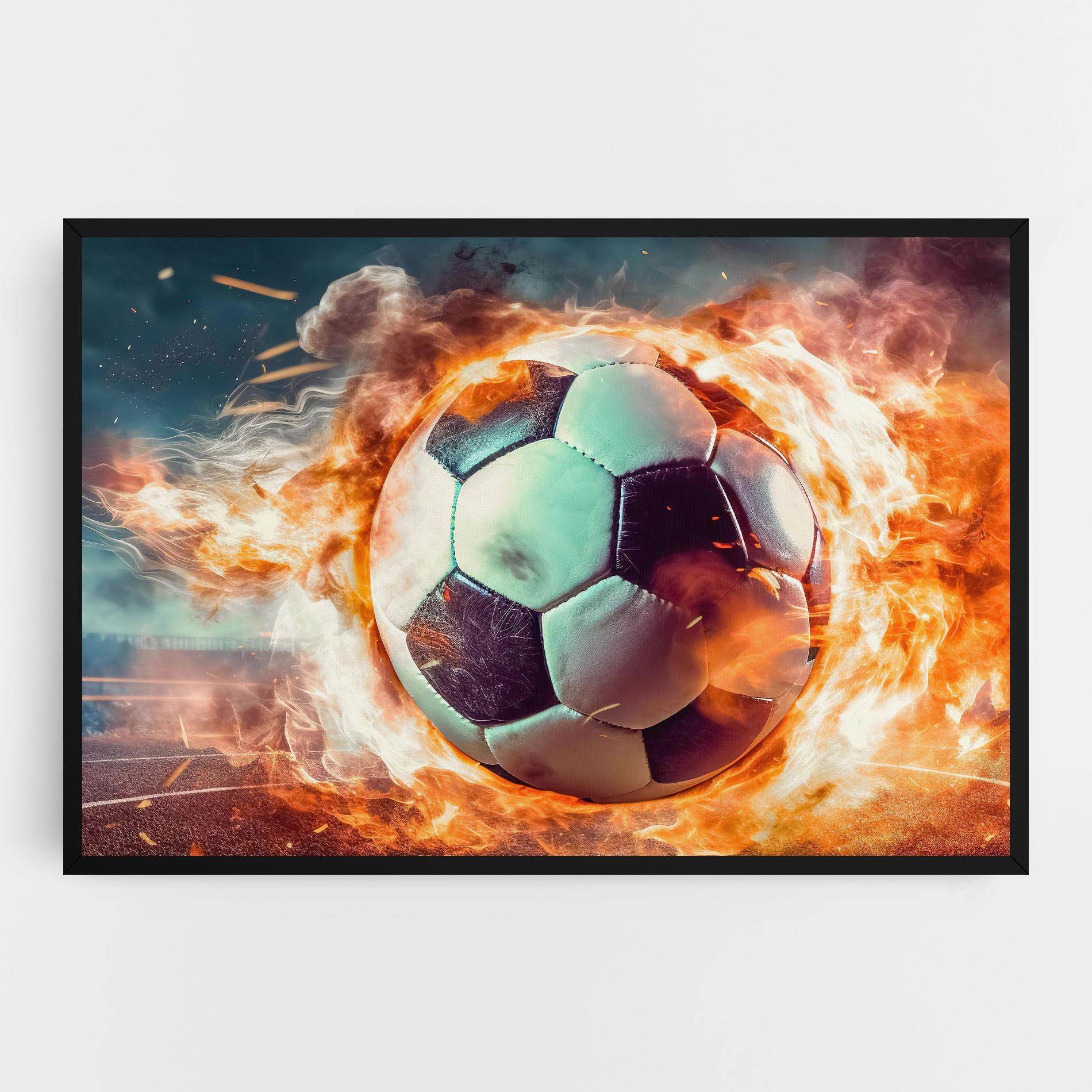 Tablou Canvas Football Explosion mockup 0