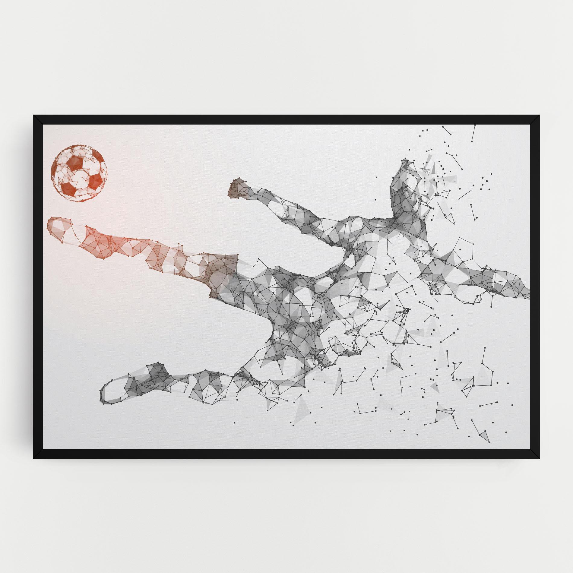 Tablou Canvas Football Orange Ball mockup 0