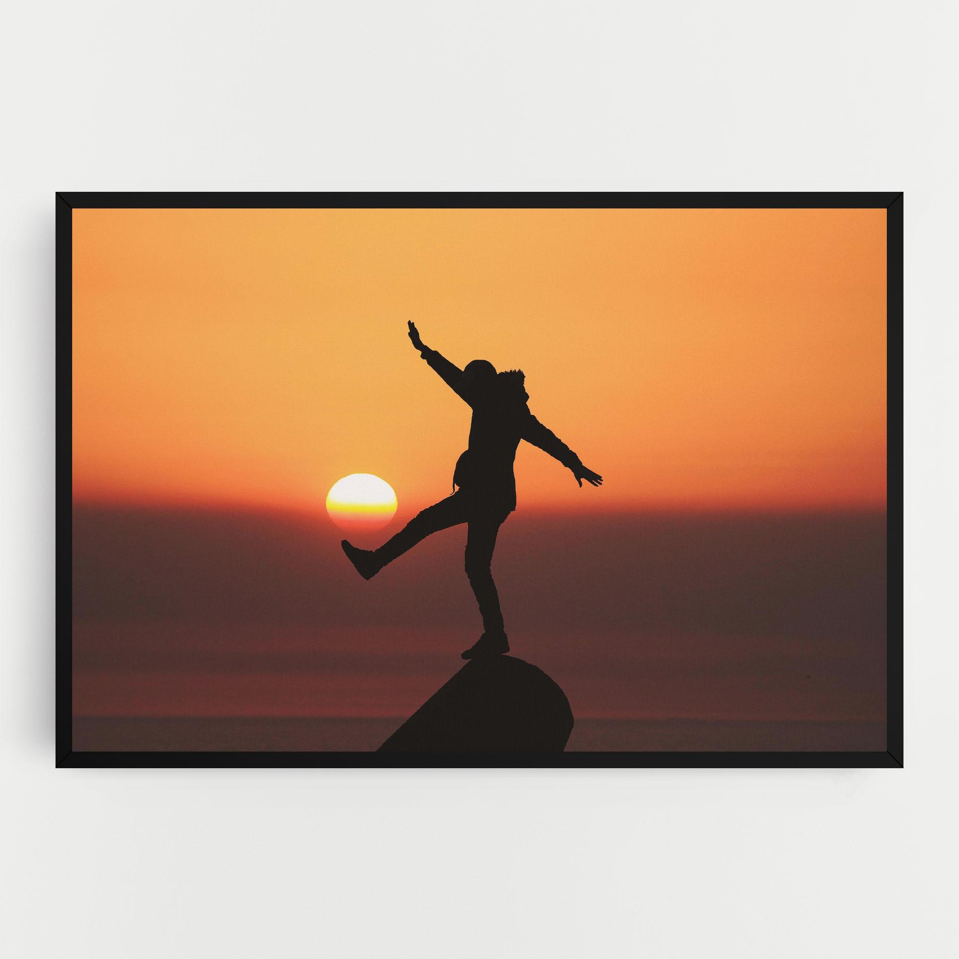 Tablou Canvas Football With The Sun mockup 0