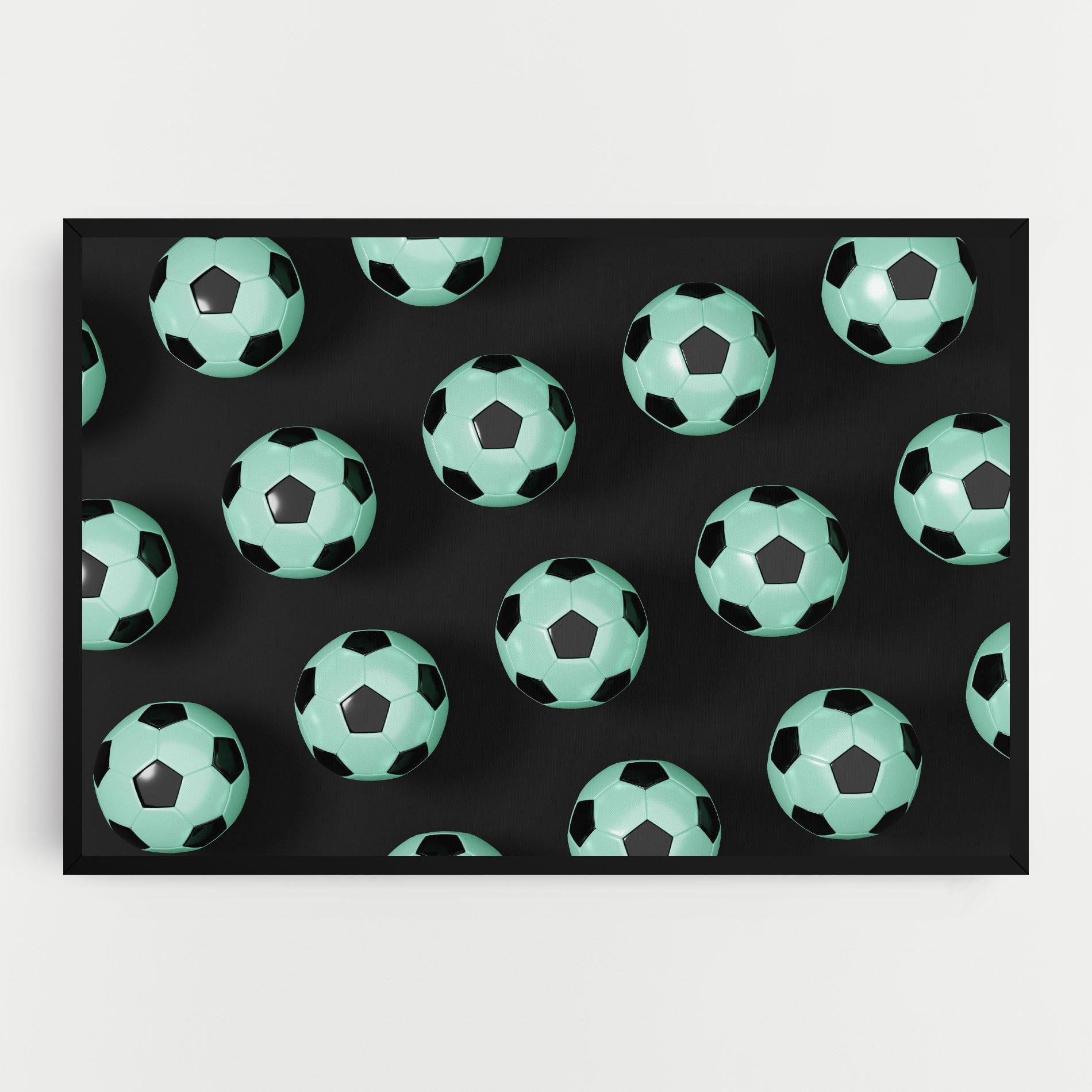 Tablou Canvas Green Light Football mockup 0