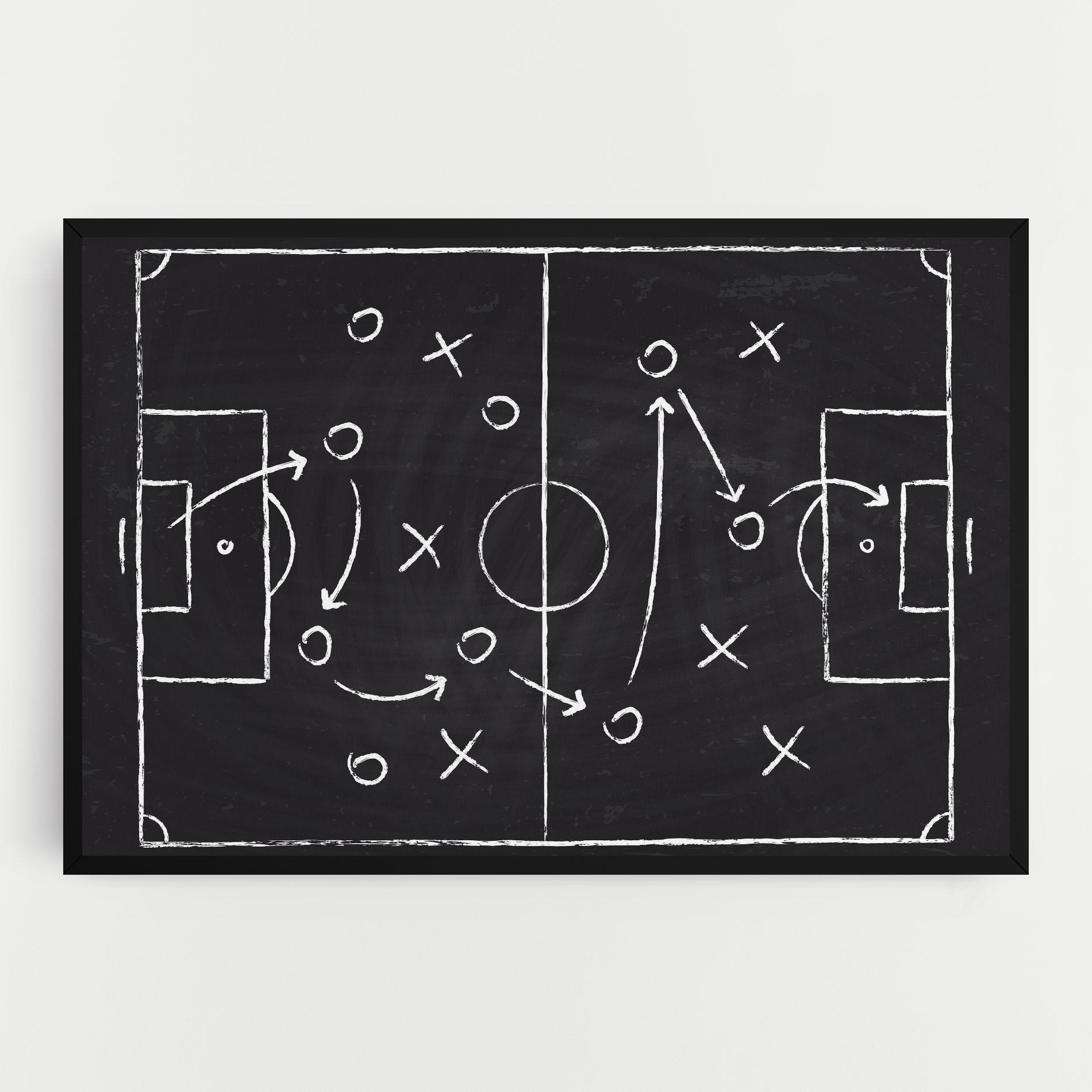 Tablou Canvas Grey Board Football mockup 0