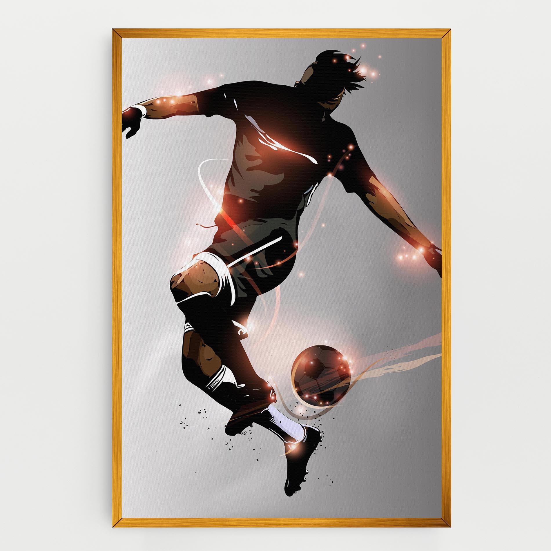 Tablou Canvas Football Jump mockup 0