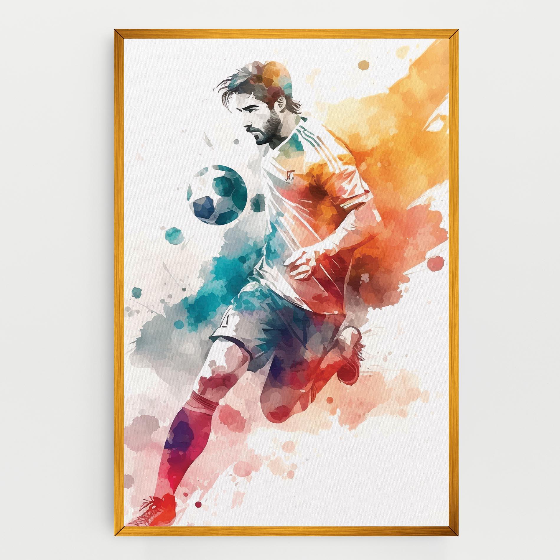 Tablou Canvas Football Watercolor mockup 0