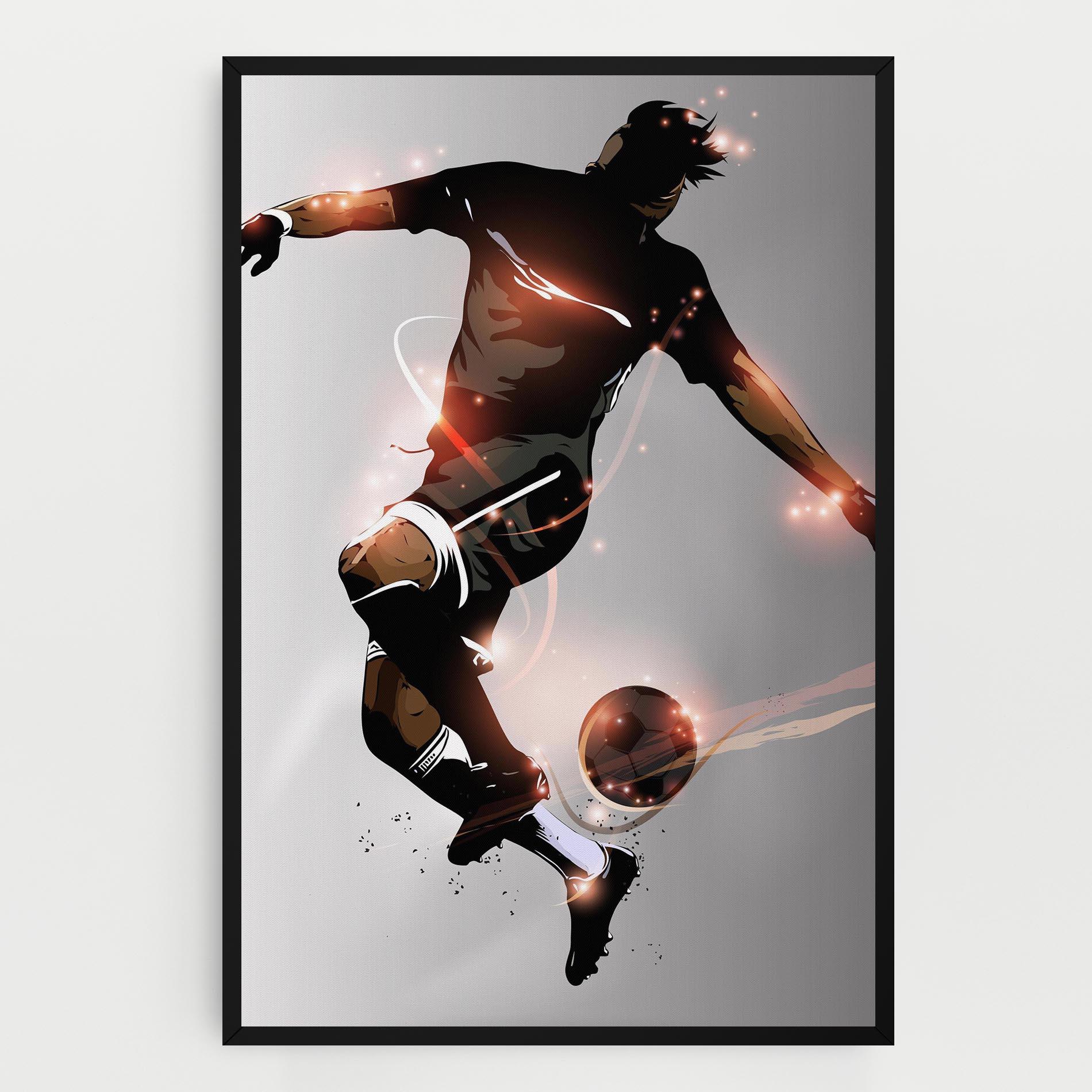 Tablou Canvas Football Jump mockup 0