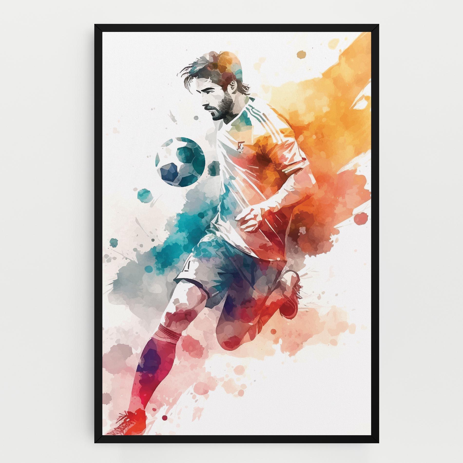 Tablou Canvas Football Watercolor mockup 0