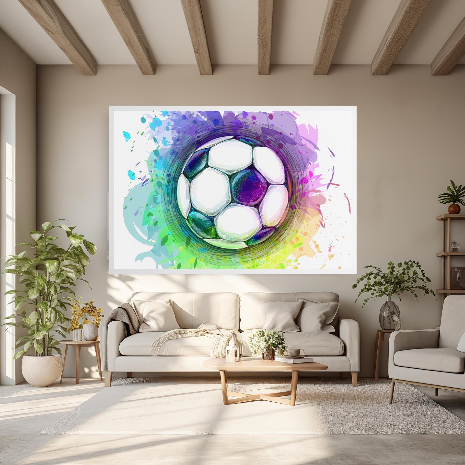 Tablou Canvas Colorful Football mockup 6