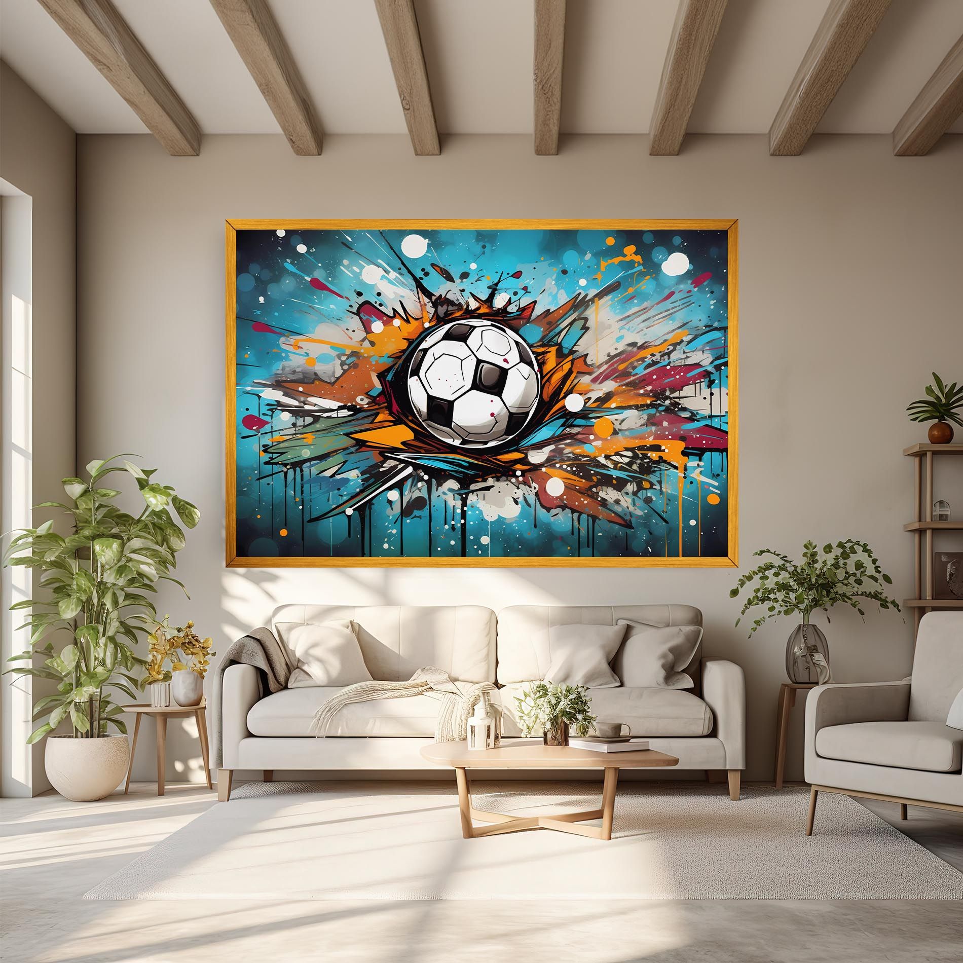 Football Graffiti Style mockup 6