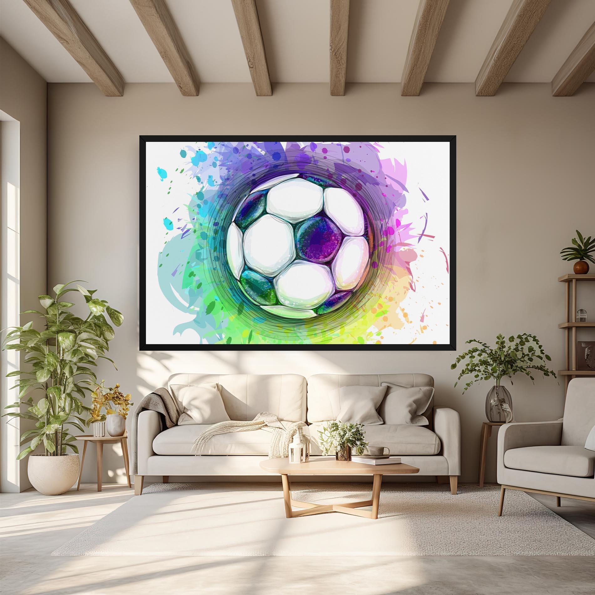 Tablou Canvas Colorful Football mockup 6