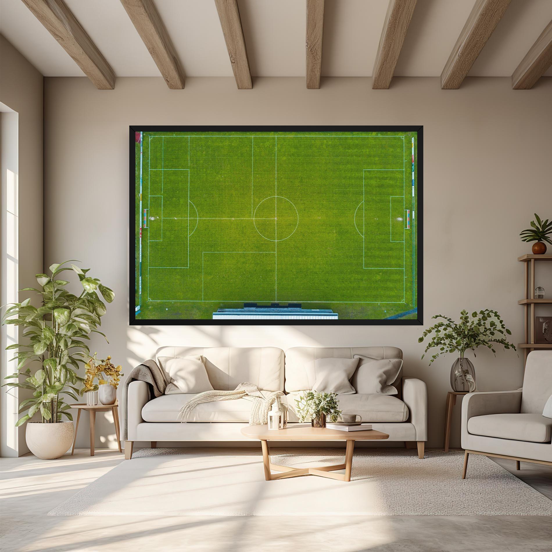 Tablou Canvas Green Football Field mockup 6